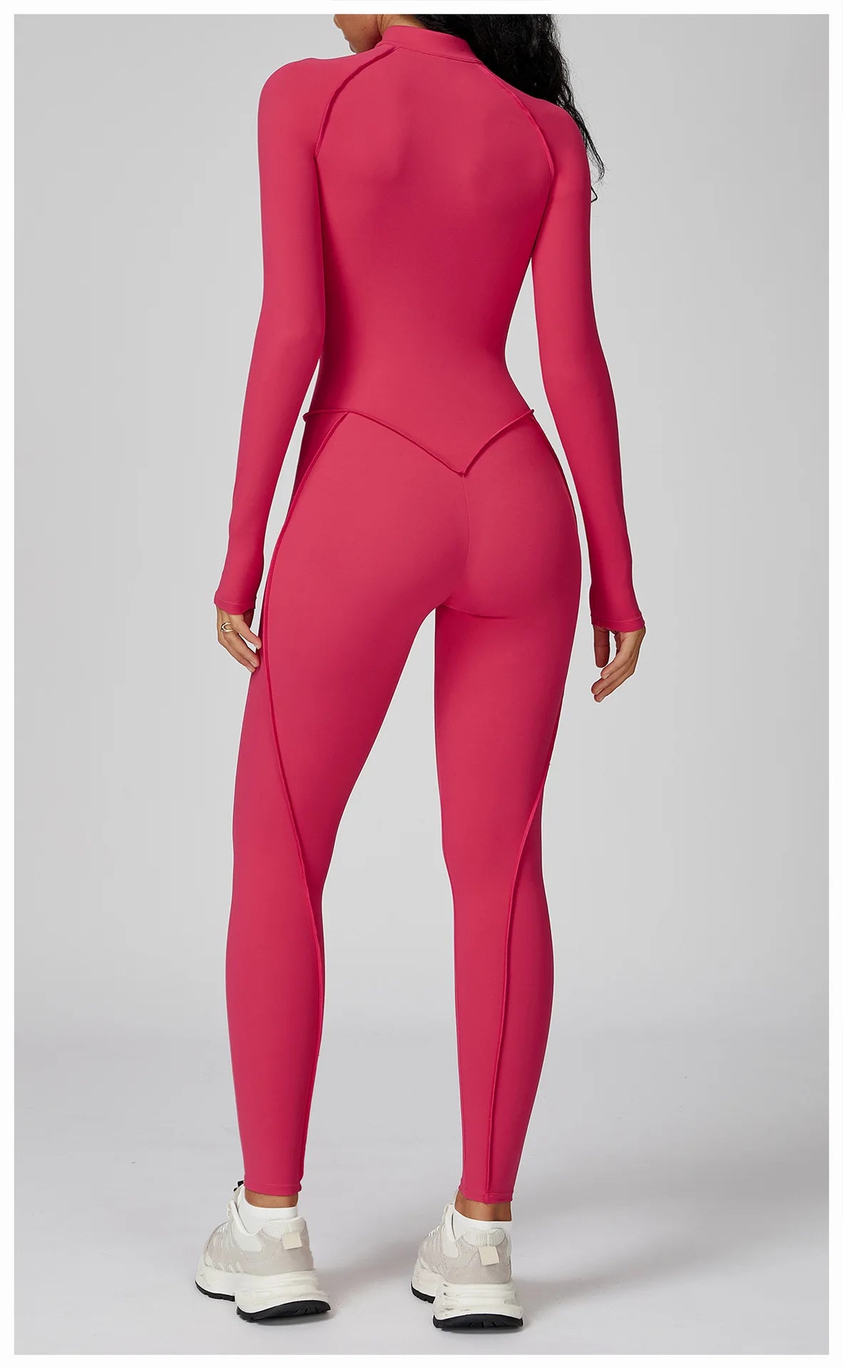 Women Sport Bodysuit Fitness Yoga Zipper Jumpsuit High Elasticity Outdoors Gym Tracksuits Workout Sports Sexy Jumpsuit Sportwear