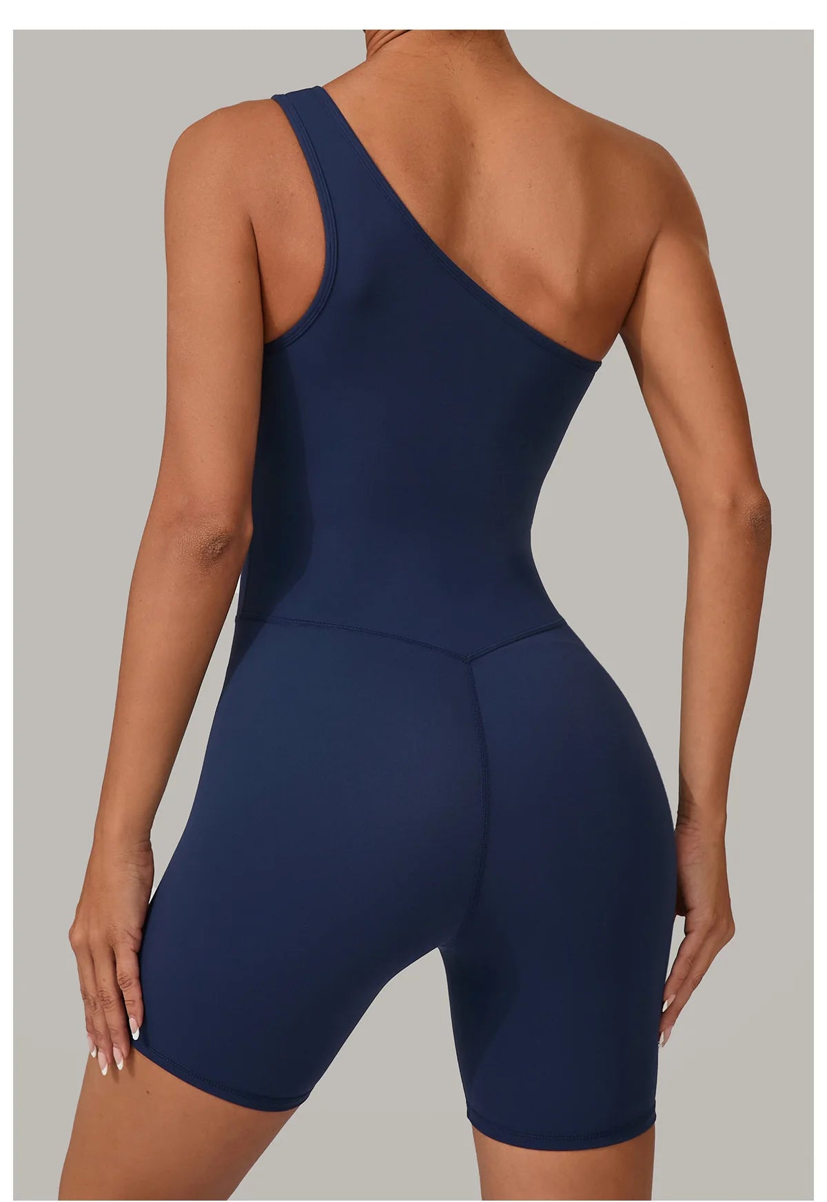 One Shoulder Jumpsuit Women's Fitness Suit Short Sets Sports Overalls for Woman Tracksuit Yoga Clothing Gym Workout Sportswear