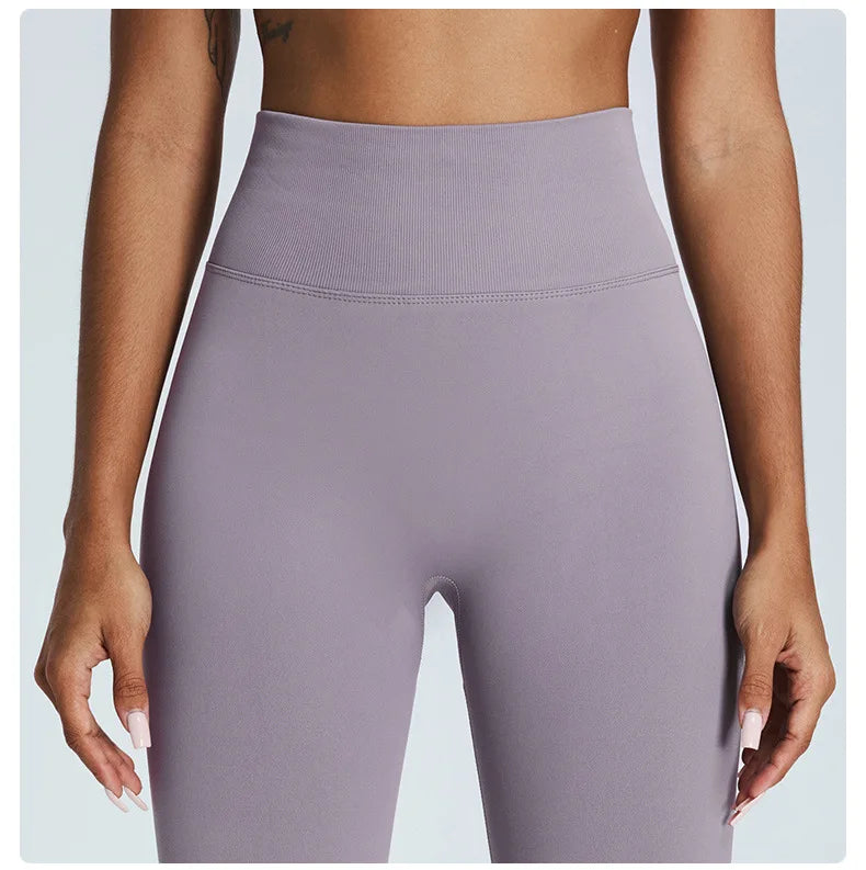 Seamless Fitness Women's Sport Leggings High Waist Elastic Solid Yoga Leggings Gym Jogging Quick Dry Push Up Slim Pants Female