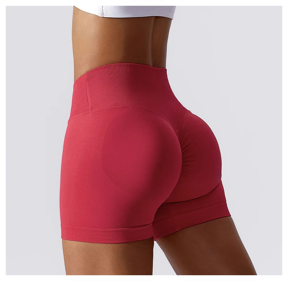 Summer Seamless Yoga Shorts High Waist Elasticity Sports Leggings Women Breathable Cycling Shorts Buttock Lift Gym Shorts Women