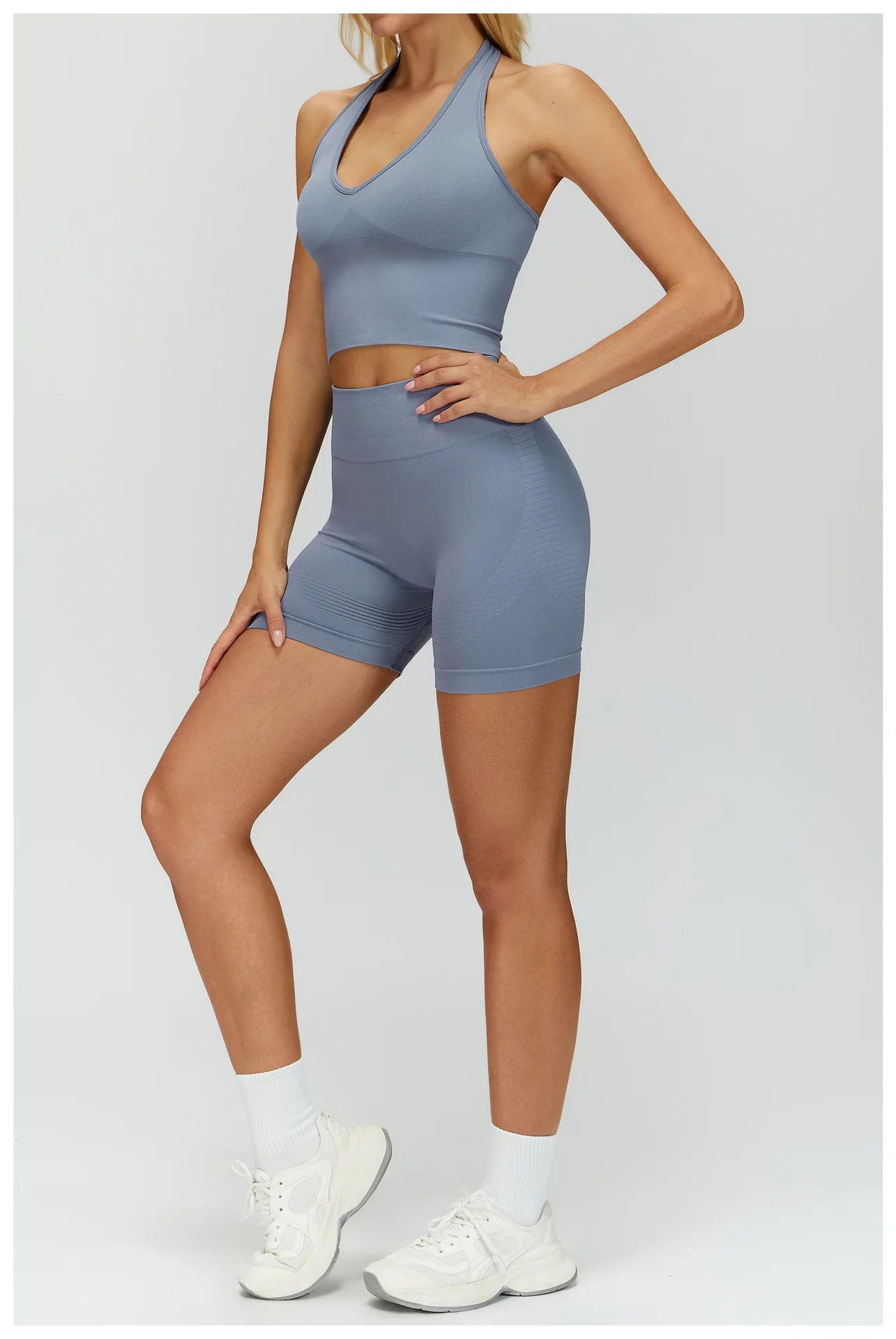 Seamless Yoga Shorts Women High Waist Workout Shorts Lift Butt Fitness Pants Sportswear Fitness Push Up Yoga Gym Running Short