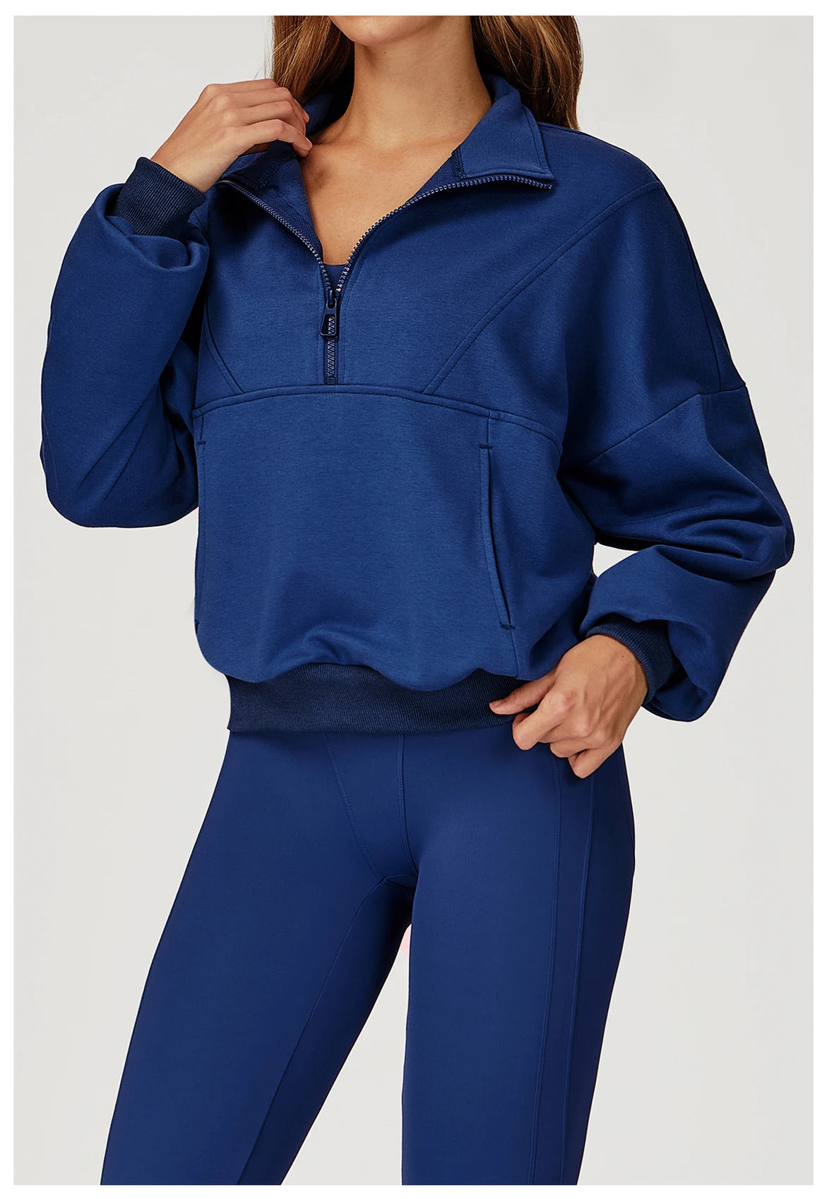 Winter Casual Hoodie Zipper Long Sleeved Women's Top Windproof and Warm Loose Hoodie Women's Outdoor Running Sportswear