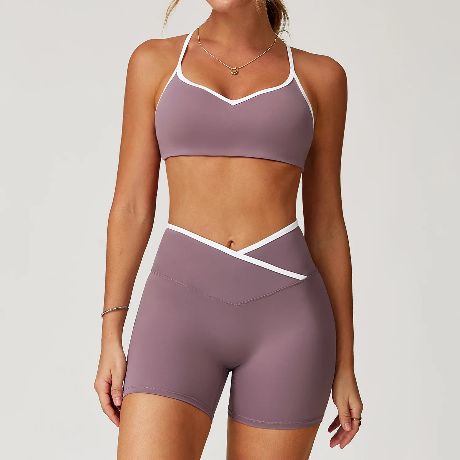 Women's Clothes Yoga Set 2 Pieces Workout Tracksuit Sportswear Gym Clothing High Waist Bell-bottoms Sexy Fitness Bta Sports Suit