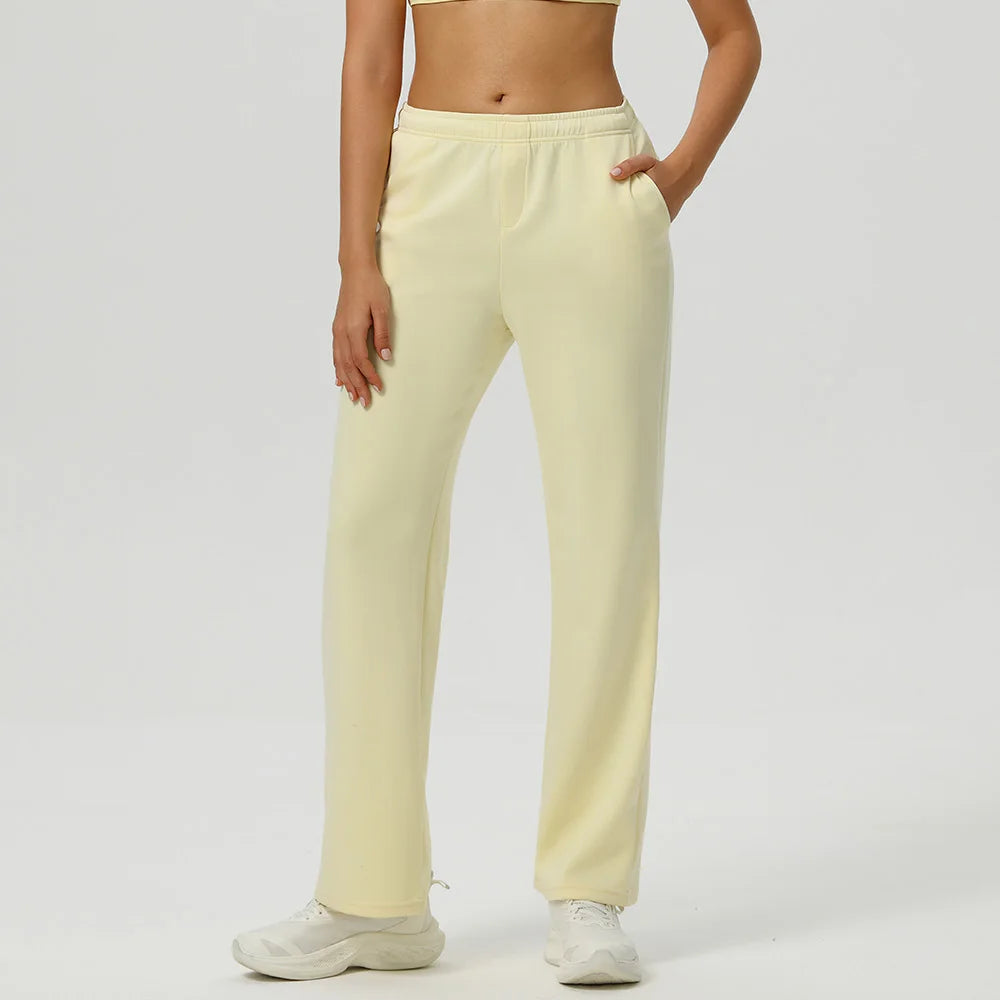Flare Leggings Women Yoga Pants High Waist Breathable Wide Leg Pants Gym Sports Slim Flared Tight Pants Plus Size Dance Trousers