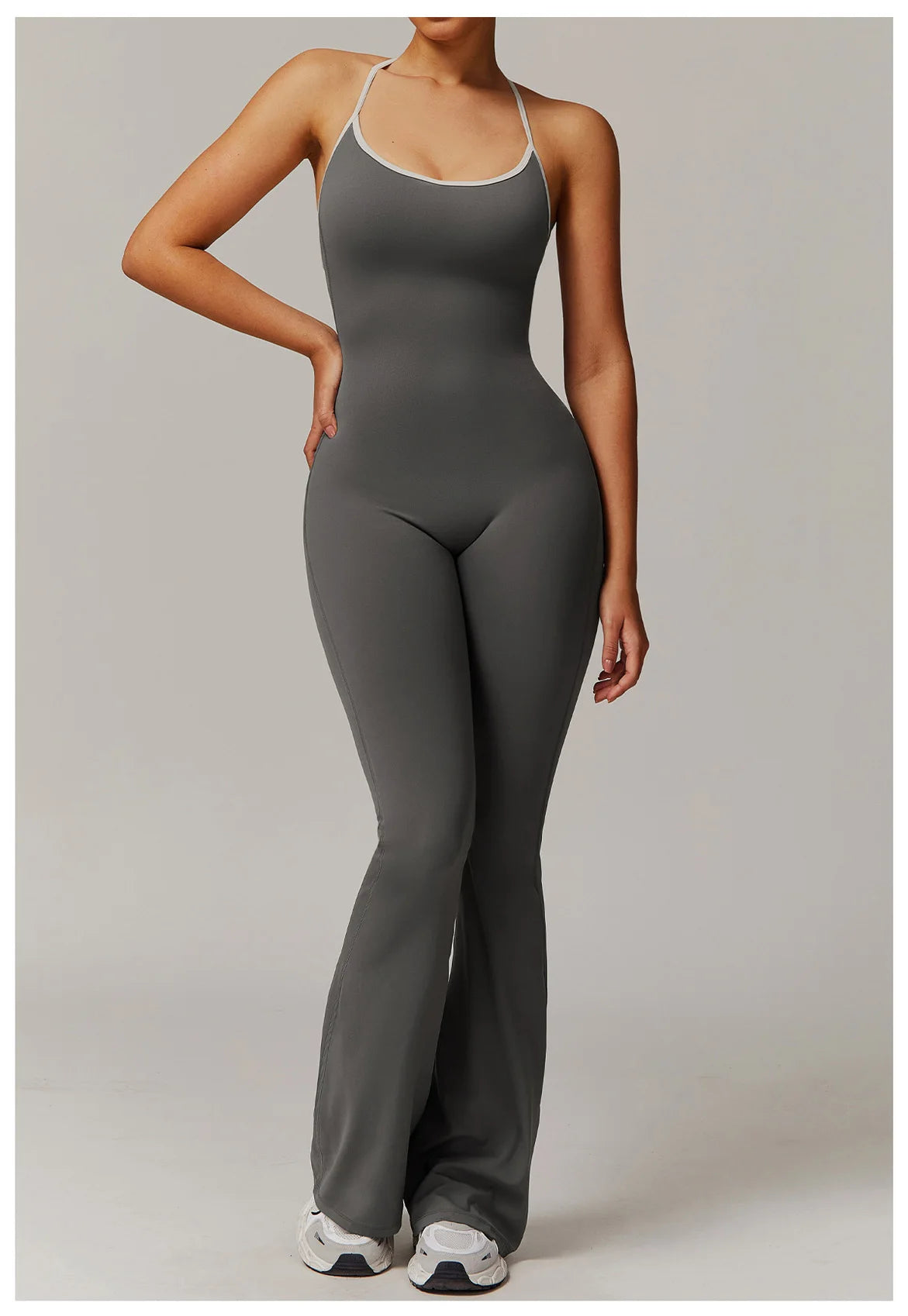 Sexy Back V Jumpsuit Gym Set Women Training Yoga Suit Sportswear Women Sports Jumpsuit Fitness Rompers Stretch Workout Bodysuits