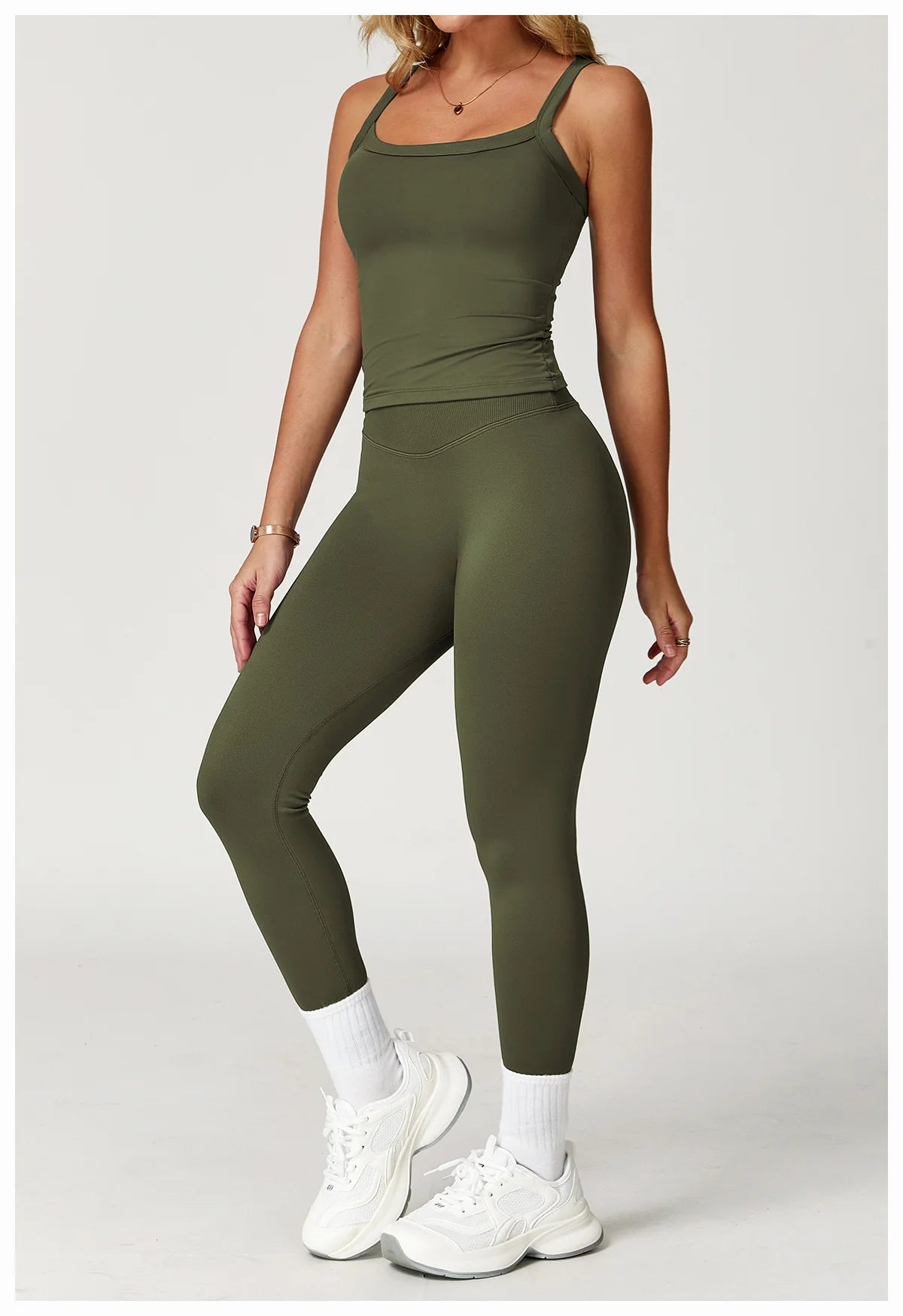 Seamless Yoga Leggings Women Fitness Leggings Running Cycling Pants Cross Waist Head Sports Legging High Waist Workout Gym Tight