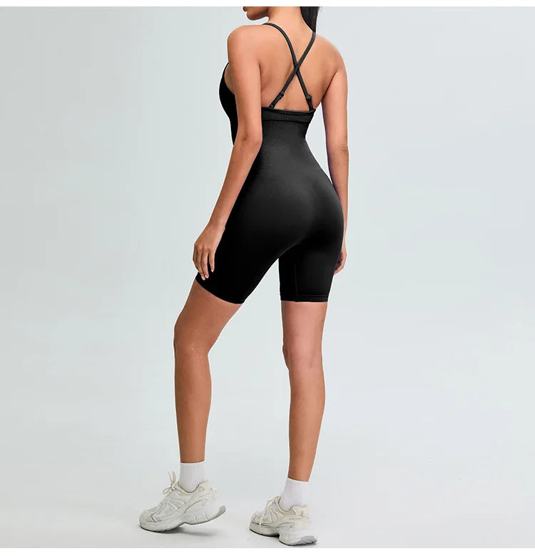 Women Gym Clothes Jumpsuit Fitness Rompers Suit Short Sets Sports Overalls for Woman Tracksuit Yoga Clothing Workout Sportswear