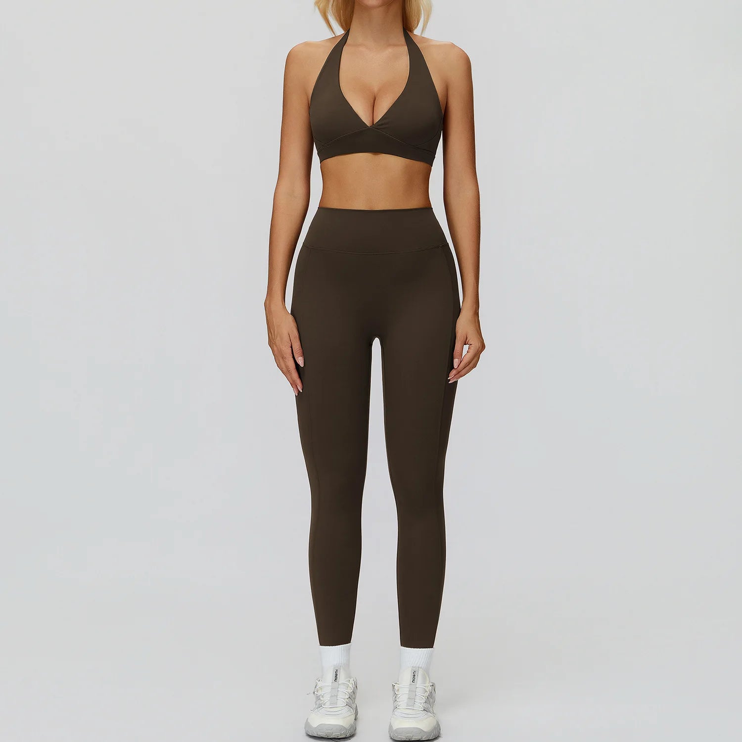 Yoga Suit 2PCS Women Tracksuit Sports Bra High Waist Legging Gym Set Fitness Outfit Running Workout Clothes Push Up Sportswear