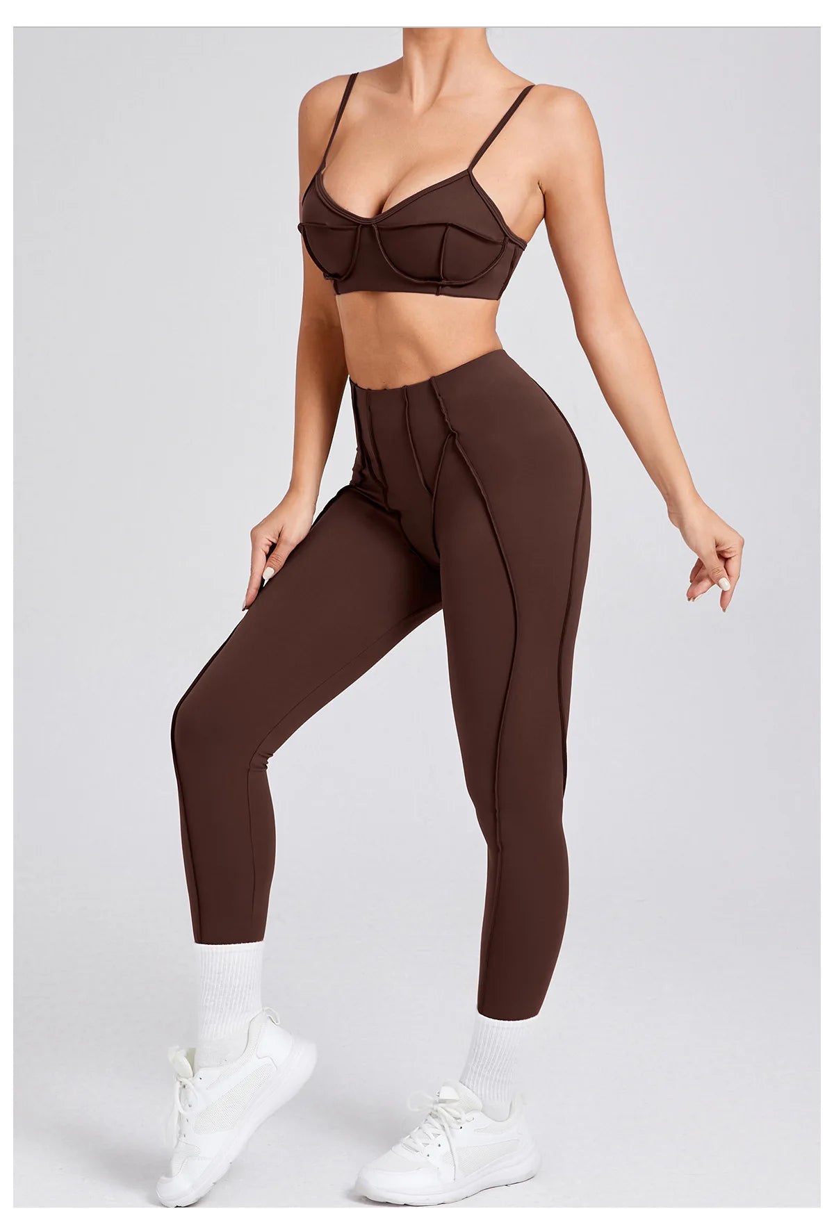 Women's Tracksuit 2 Pieces Seamless Yoga Set Workout Push Up Sportswear Gym Clothing High Waist Leggings Fitness Sports Suits