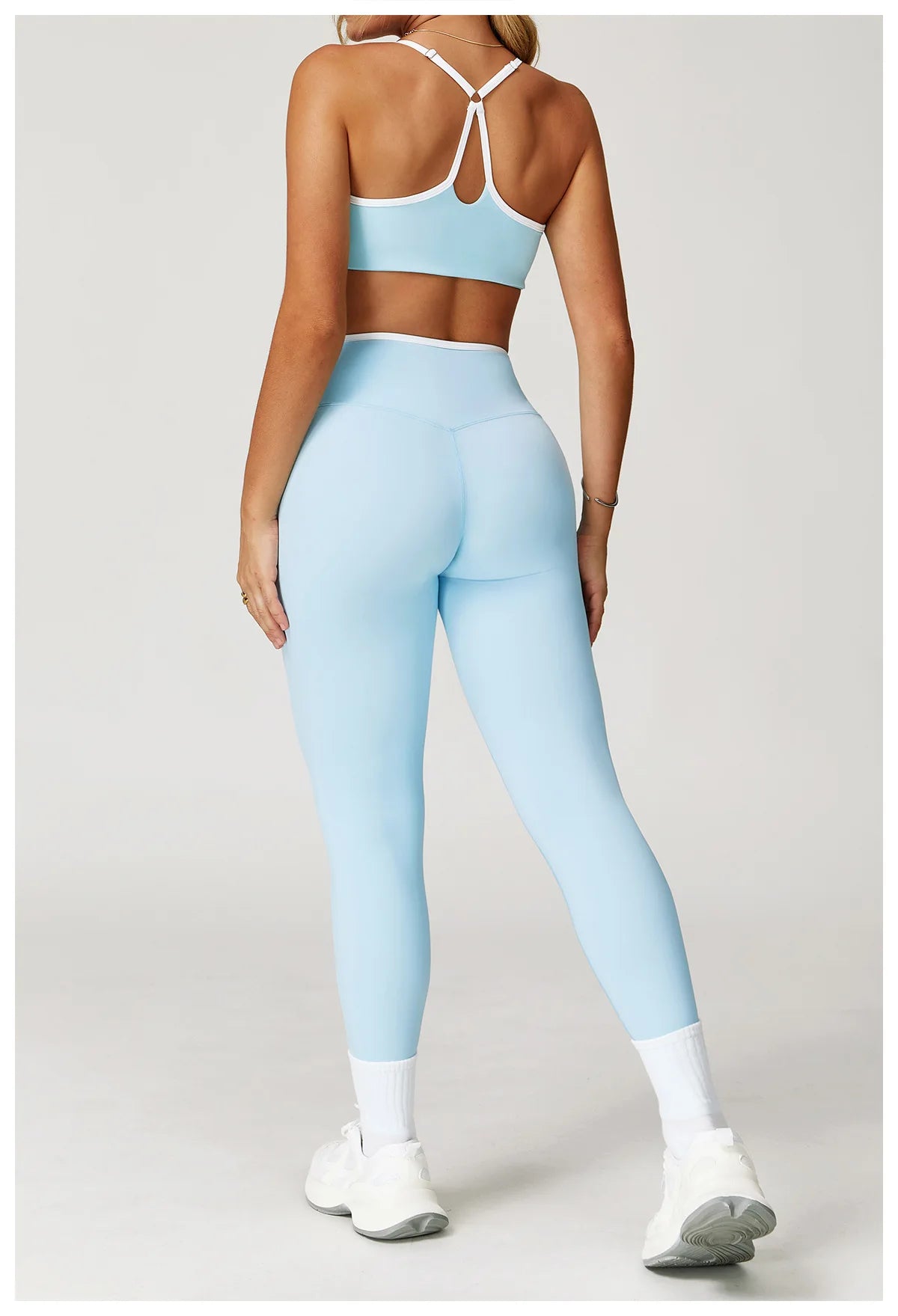 Women's Clothes Yoga Set 2 Pieces Workout Tracksuit Sportswear Gym Clothing High Waist Bell-bottoms Sexy Fitness Bta Sports Suit