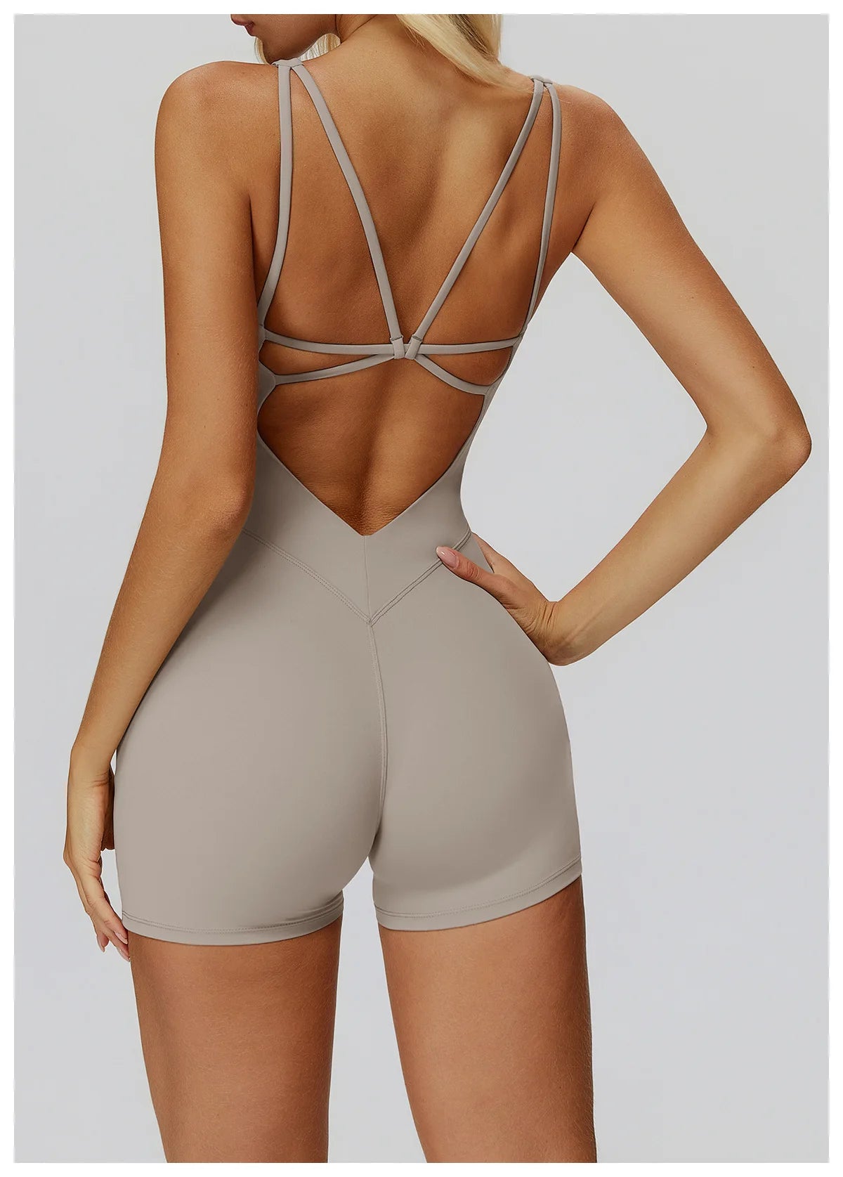 Jumpsuit Women's Short Tracksuit Yoga Set One-Piece Sportswear Push Up Gym Workout Clothes Fitness Stretch Bodysuit Yoga Suit