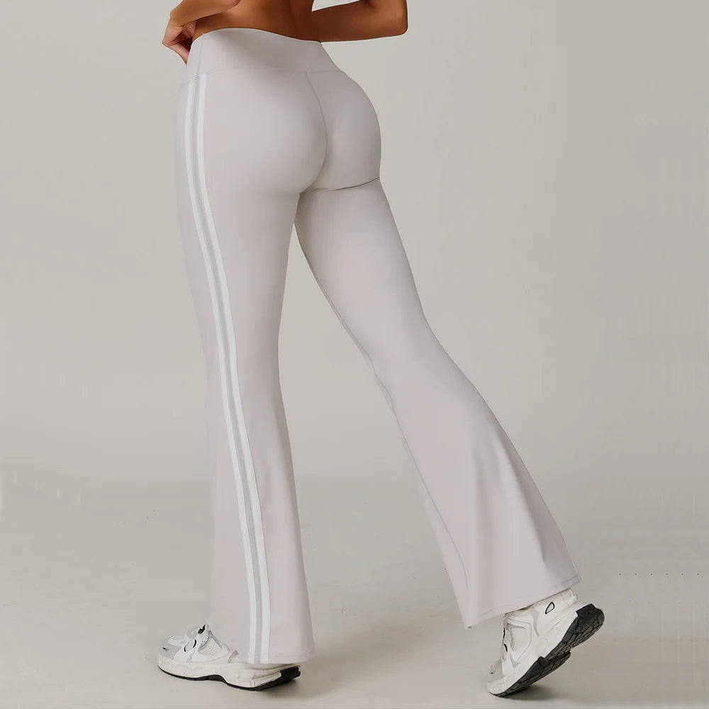Wide Leg Pants Women Gym Leggings Yoga Pants High Waist Tights Lifting Leggings Pants Women Sports Clothing Fitness Bell-bottoms