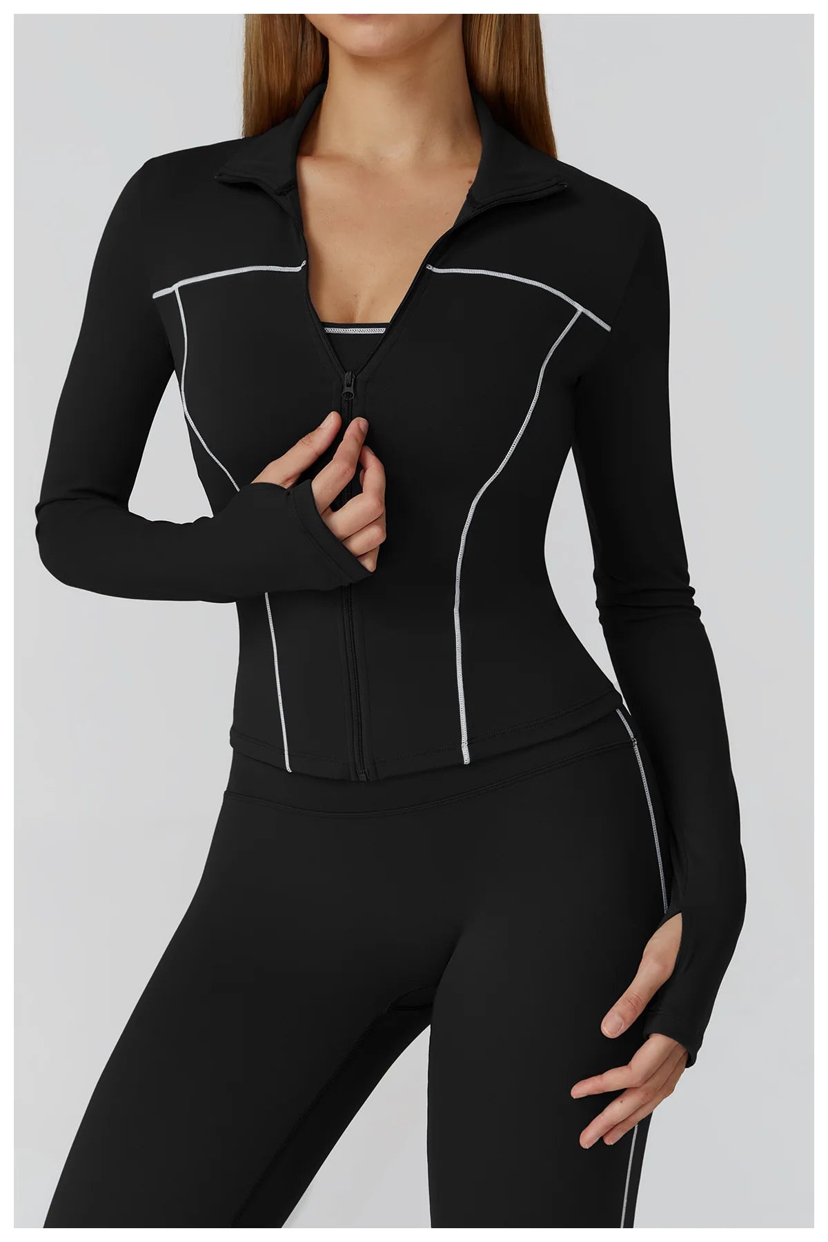 Yoga Clothes Women Sport Jacket Running Long Sleeve Shirt Sports Jackets Top Workout Coat Gym Training Clothing Workout Yoga Top