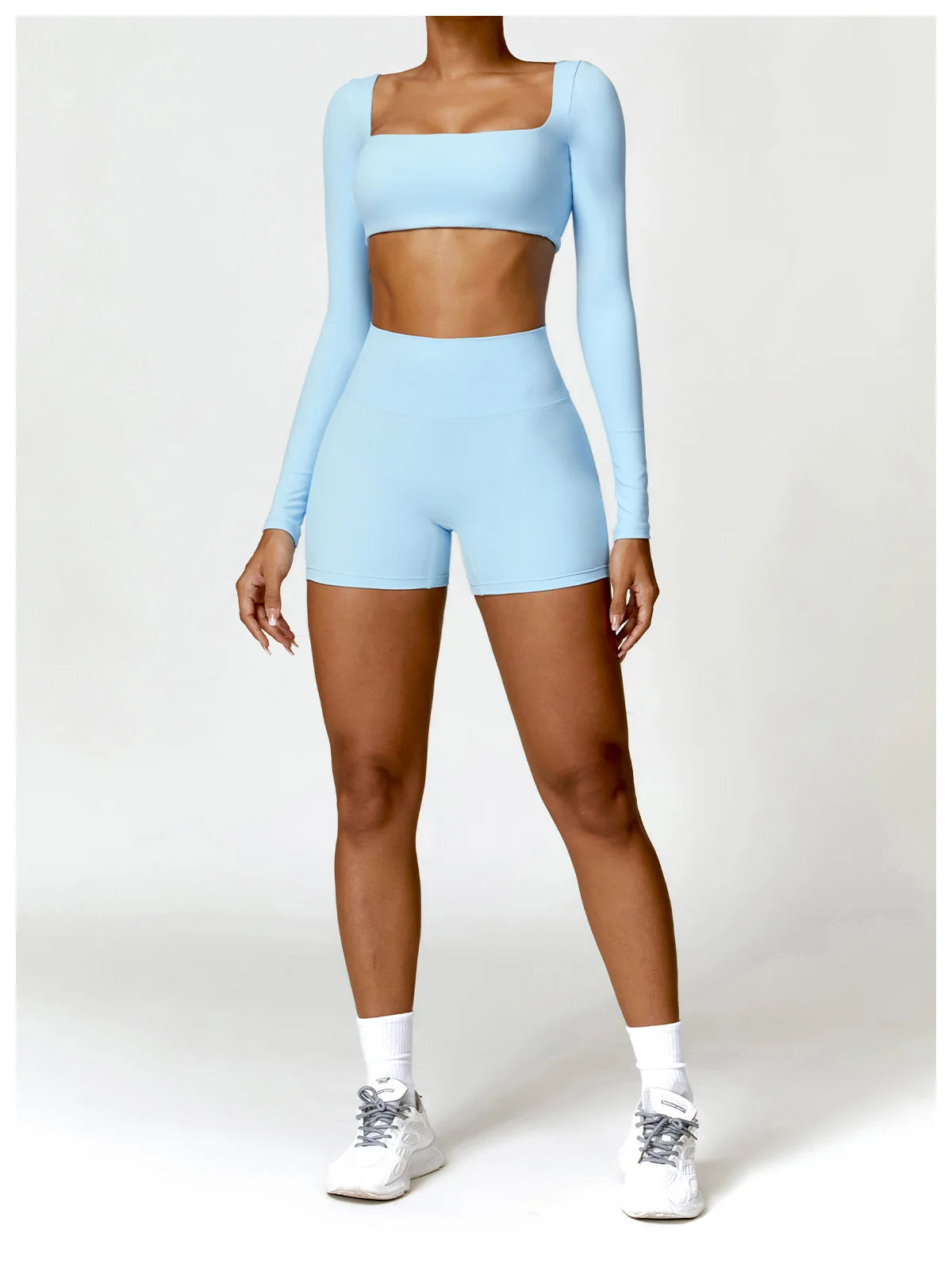 Winter Yoga Long sleeved Women's Outdoor Running Fitness Wear T-shirt Long sleeved Yoga Shirt Gym Push Up Workout Sports Top