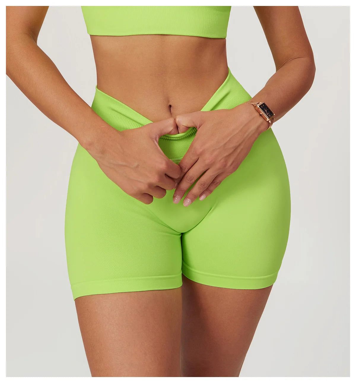 Ribbed Shorts for Women Yoga Shorts Push Up Booty Workout Gym Shorts Fitness High Waist Sports Short Seamless Women Clothing