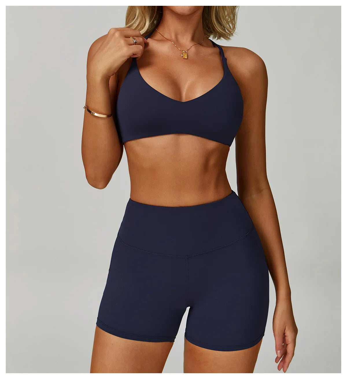 Cross Shoulder Straps Sports Bra Anti-Sweat Fitness Top Women Yoga Bra Shockproof Crop Top Push Up Sport Bra Gym Bra Workout Top