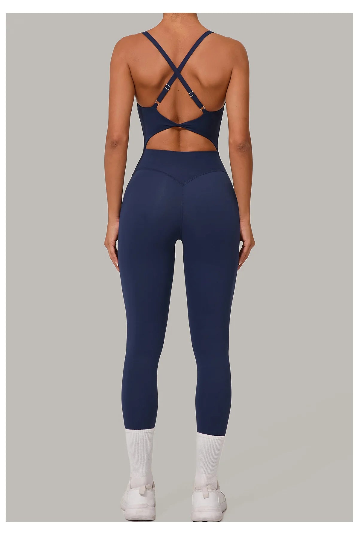 Yoga Set Women Tracksuit Sexy Backless One-piece Suit Female Rompers Quick Dry Yoga Clothing Workout Bodysuits Sports Jumpsuit