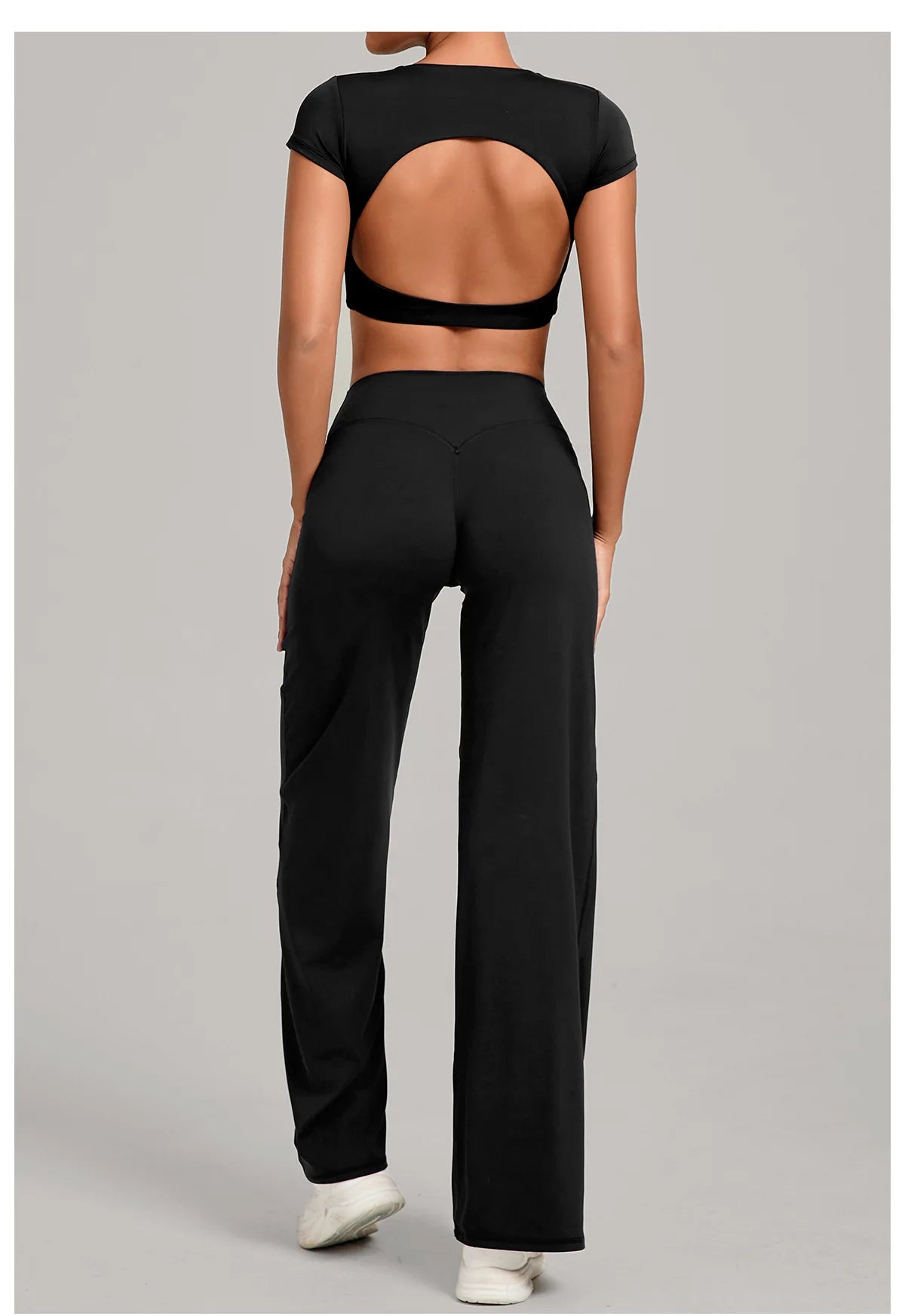 Women Tracksuit Yoga Suit 2PCS Sports Outfits Gym Set Running Workout Clothes Sports Short Sleeves Athletic Wear Yoga Clothing