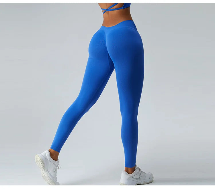 Seamless Push Up Sport Back V Butt Scrunch Leggings Women Workout Gym Clothing Women Training Tights Fitness Yoga Pants Leggings
