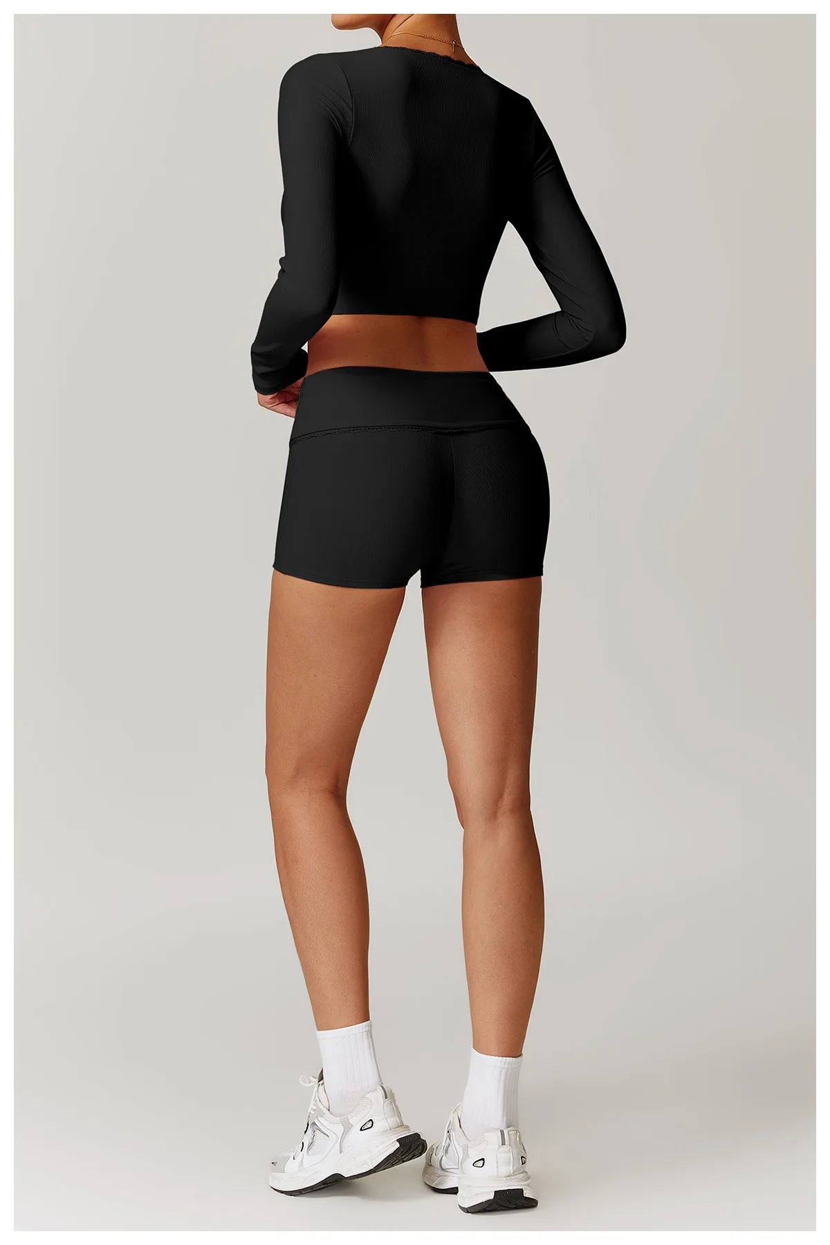 Ribbed Women Yoga Shorts High Waist Workout Shorts Fitness Yoga Lift Butt Fitness Ladies Yoga Gym Running Short Pants Sportswear