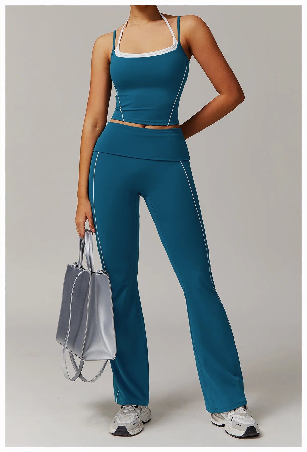 Fitness Bell-bottoms Women Sport Leggings High Waist Wide Leg Pants Yoga Leggings Gym Quick Dry Push Up Slim Pants Female Tights