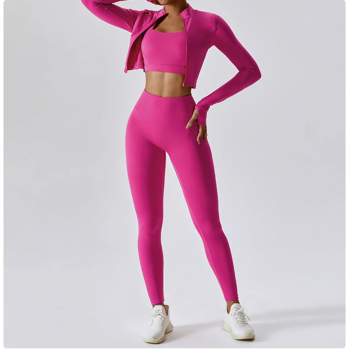 2/3PCS Yoga Set Gym Clothes Sportswear Yoga Suits For Women Tracksuit Fitness Set Tracksuits Sports Bra Gym Leggings Yoga Top