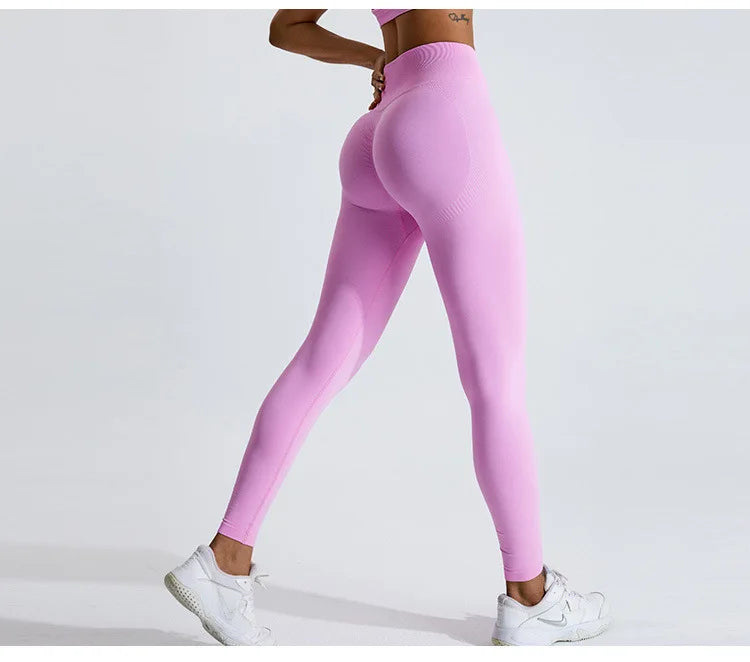 Seamless Women Fitness Sport Leggings High Waist Yoga Legging Gym Jogging Quick Dry Push Up Slim Pants Female Scrunch Butt Tight