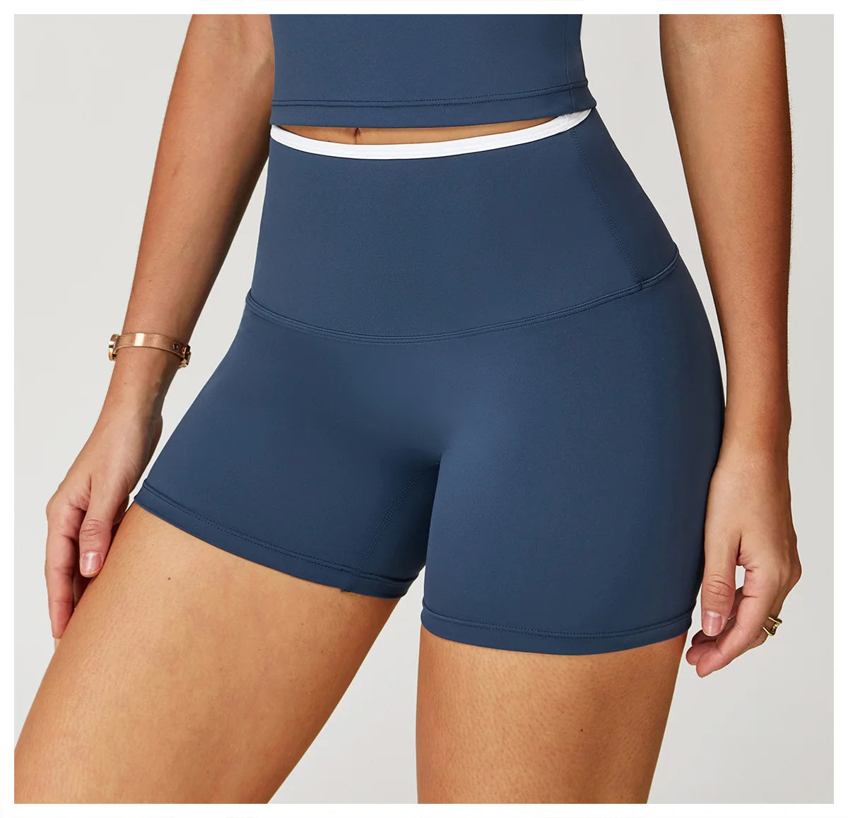 Women Yoga Shorts High Waist Workout Shorts Fitness Impact Shorts Yoga Lift Butt Fitness Ladies Cycling Gym Running Short Pants