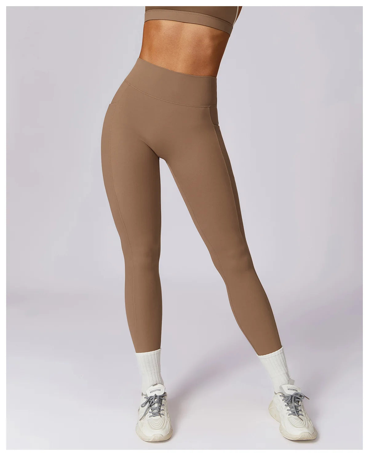 V-shaped Back Leggings Fitness Women Sport Leggings High Waist Elastic Solid Yoga Pants Gym Jogging Push Up Slim Pants Female