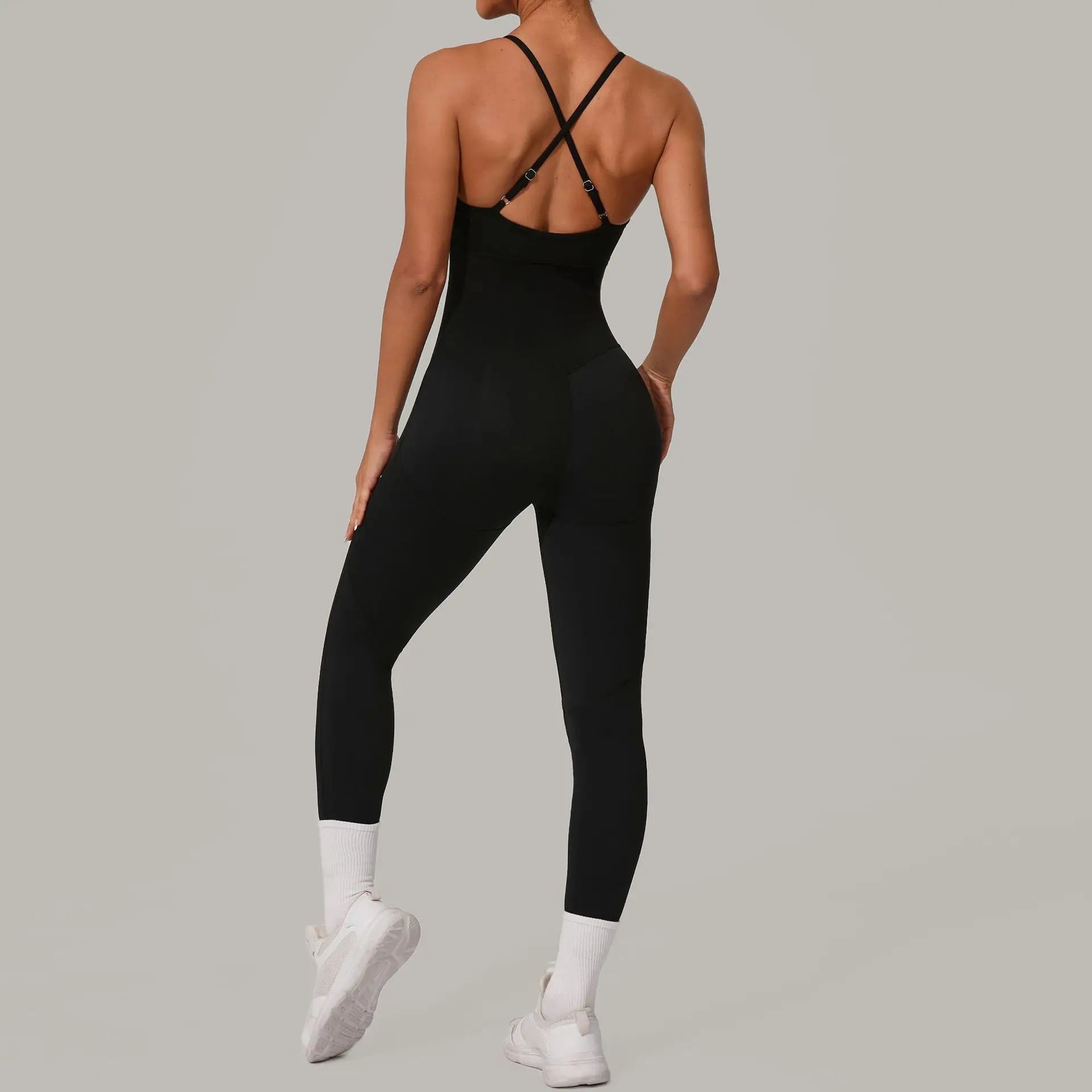 Women's Tracksuit Jumpsuits One-Piece Suit Sleeveless Yoga Set Gym Push Up Workout Clothes Fitness Bodysuit Sportswear Rompers