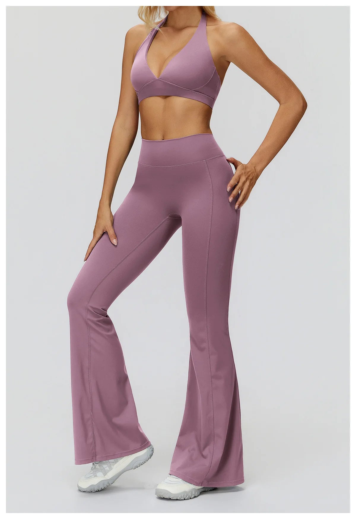 Yoga Suit 2PCS Women Tracksuit Sports Bra High Waist Legging Gym Set Fitness Outfit Running Workout Clothes Push Up Sportswear