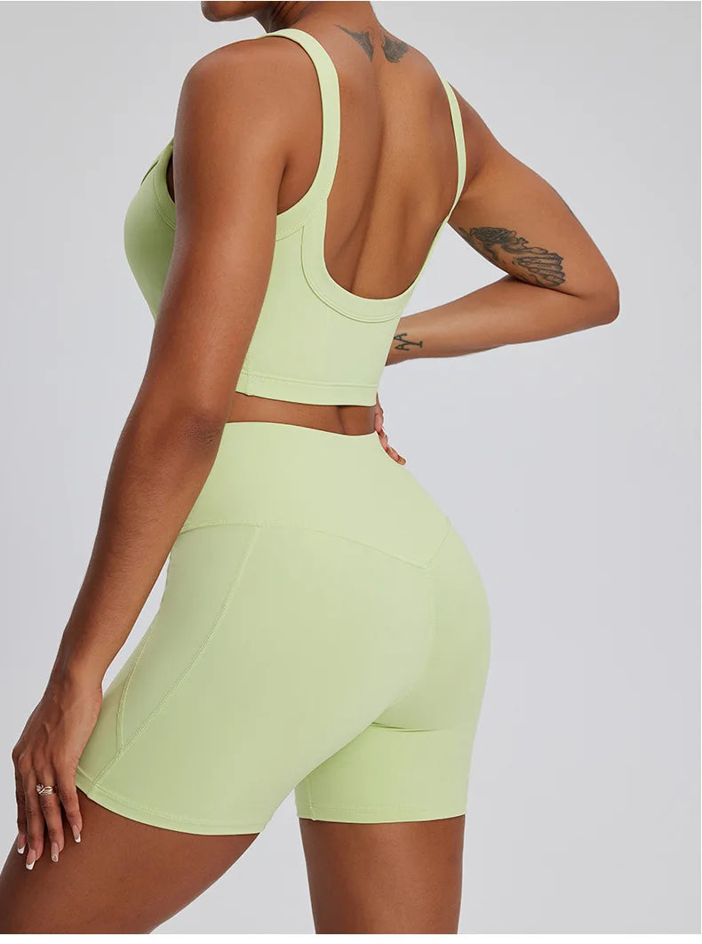 2PCS Yoga Suit Gym Set Women Clothes Running Tracksuit Workout Long Sleeve High Waist Bell-bottoms Sports Shirt Yoga Clothing