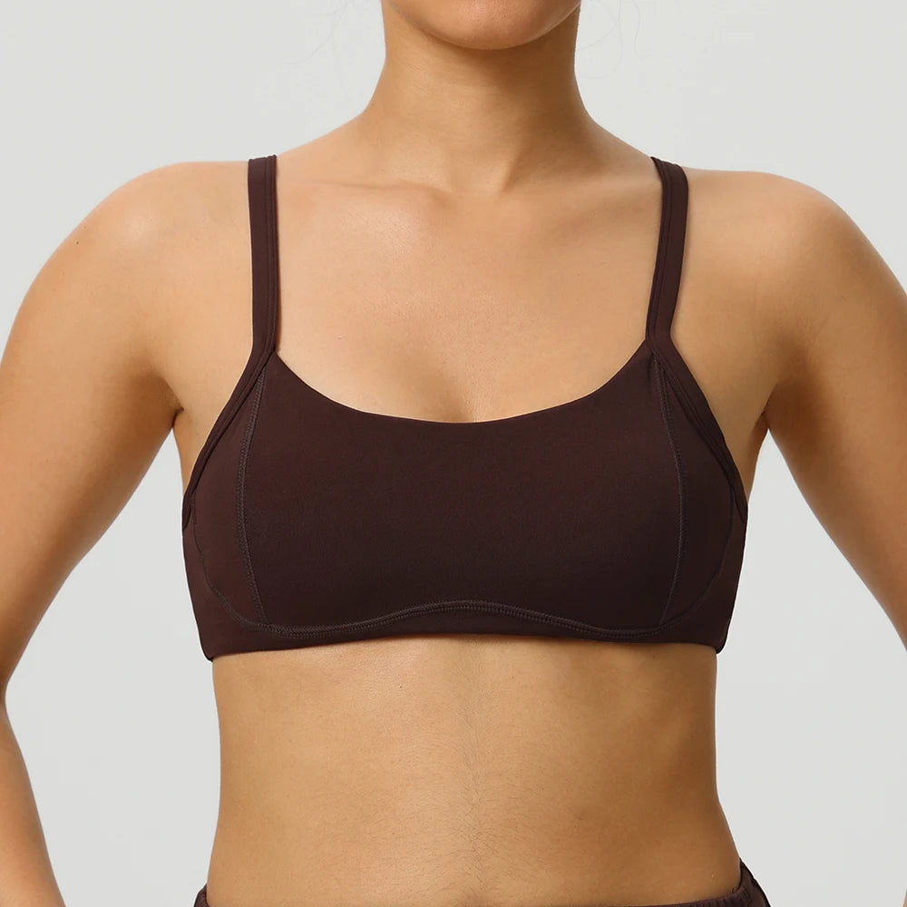 Women Breathable Sports Bra Anti-Sweat Fitness Top Yoga Bra Shockproof Crop Top Push Up High Strength Sport Bra Gym Workout Top
