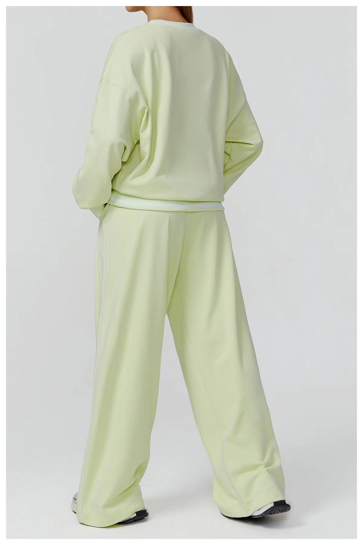 2PCS Winter Yoga Set Contrasting Hoodie Set Women's Tracksuit Comfortable Running Gym Set Women's Clothes Outdoor Sports Set