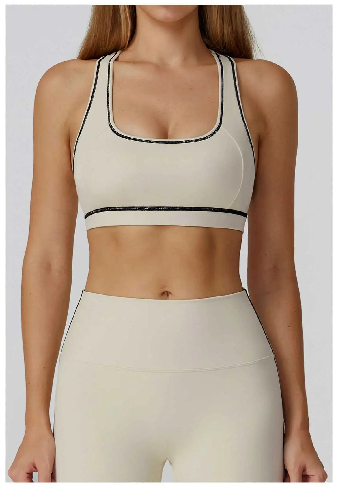 Fitness Top Women Breathable Sports Bra Anti-Sweat Yoga Bra Shockproof Crop Top Push Up High Strength Sport Bra Gym Workout Top