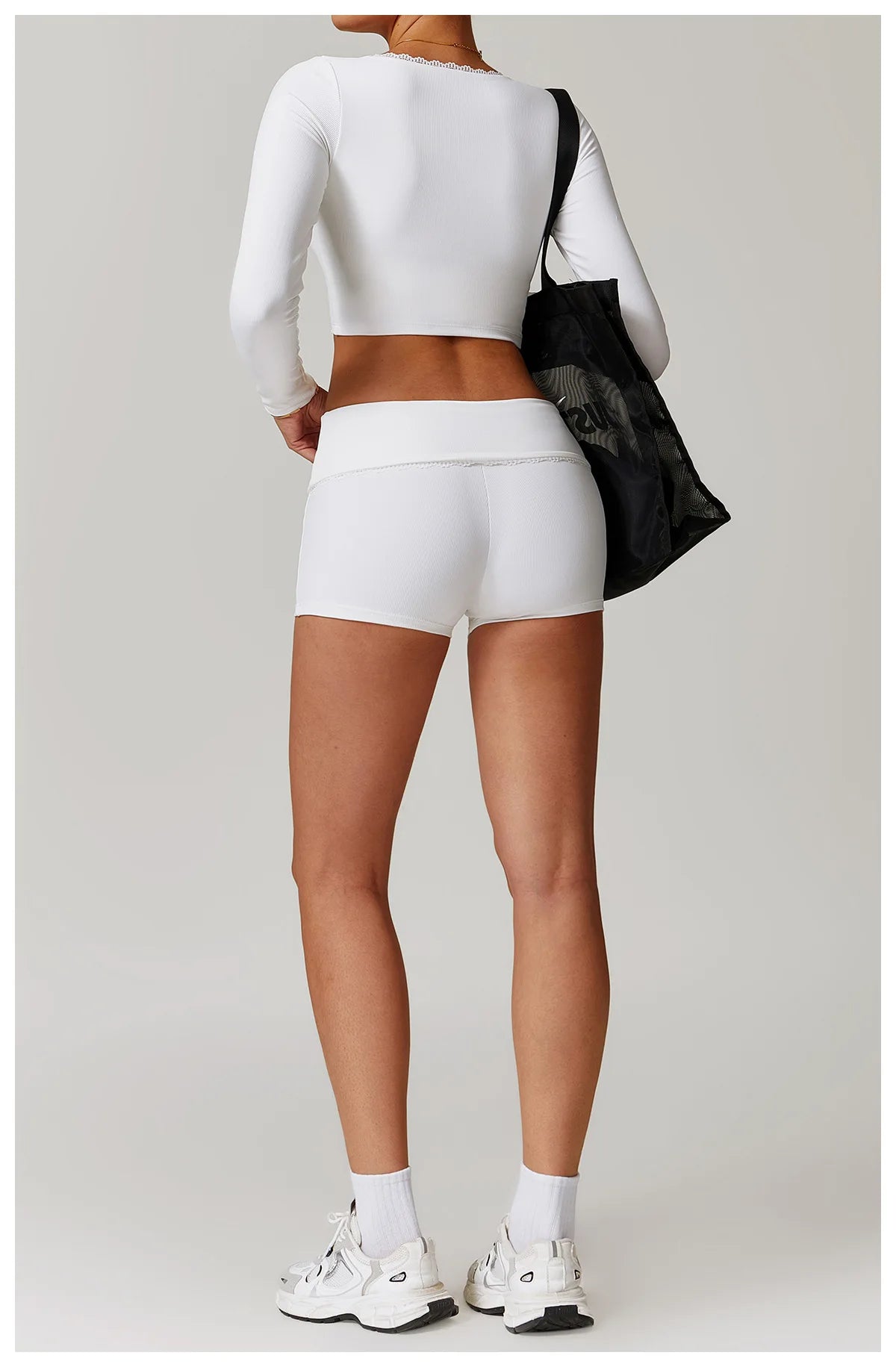 Ribbed Women Yoga Shorts High Waist Workout Shorts Fitness Yoga Lift Butt Fitness Ladies Yoga Gym Running Short Pants Sportswear