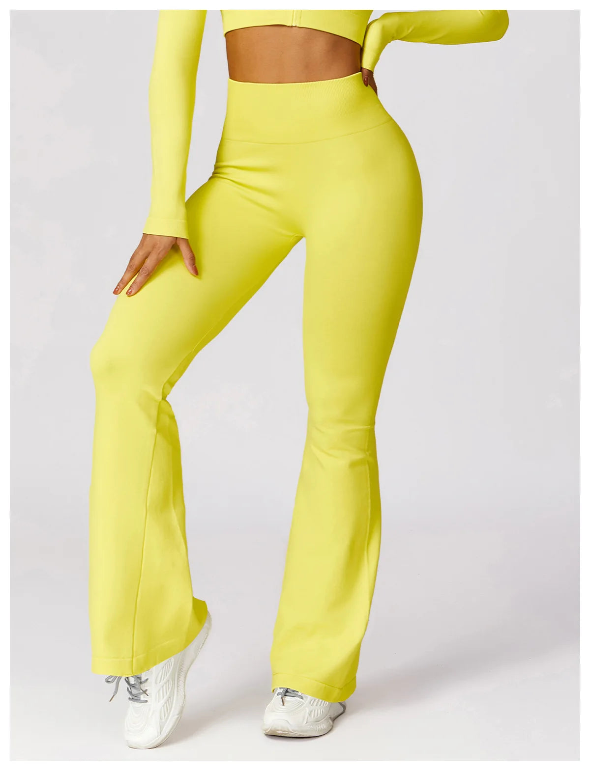 Seamless Flare Leggings Yoga Pants Women High Waist Wide Leg Pants Women Gym Workout Fitness Sports Flared Pant Dance Trousers