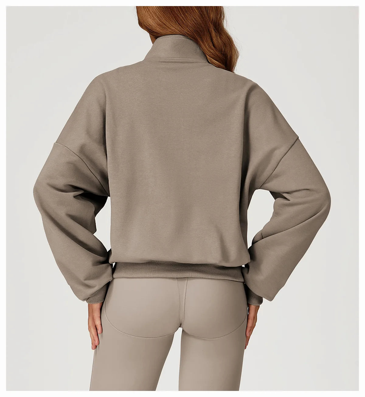 Winter Casual Hoodie Zipper Long Sleeved Women's Top Windproof and Warm Loose Hoodie Women's Outdoor Running Sportswear