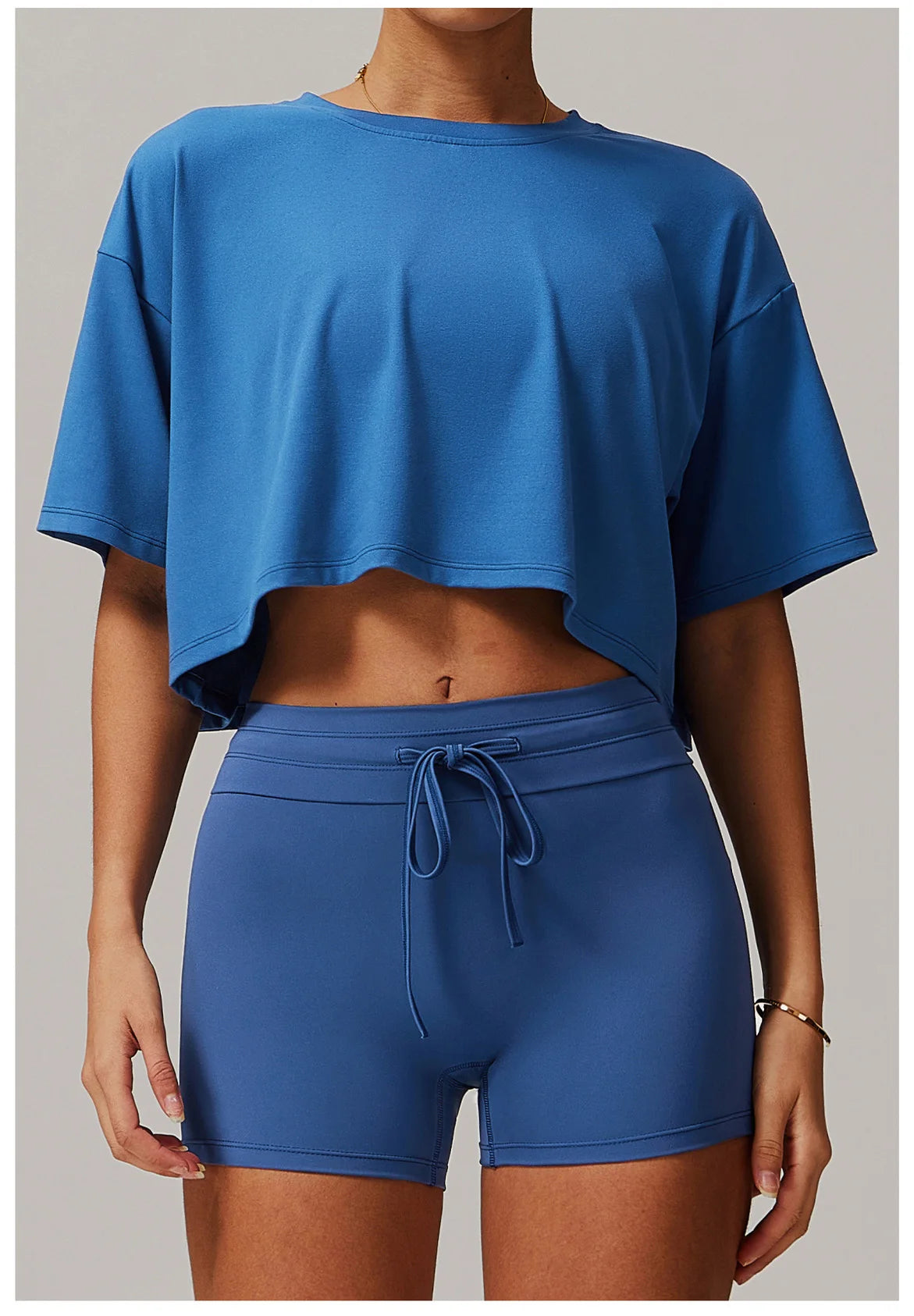 Summer New Sports Short Sleeved Top for Women Comfortable Round Neck Short T-shirt Fitness Running Yoga Short Sleeved Gym Shirt