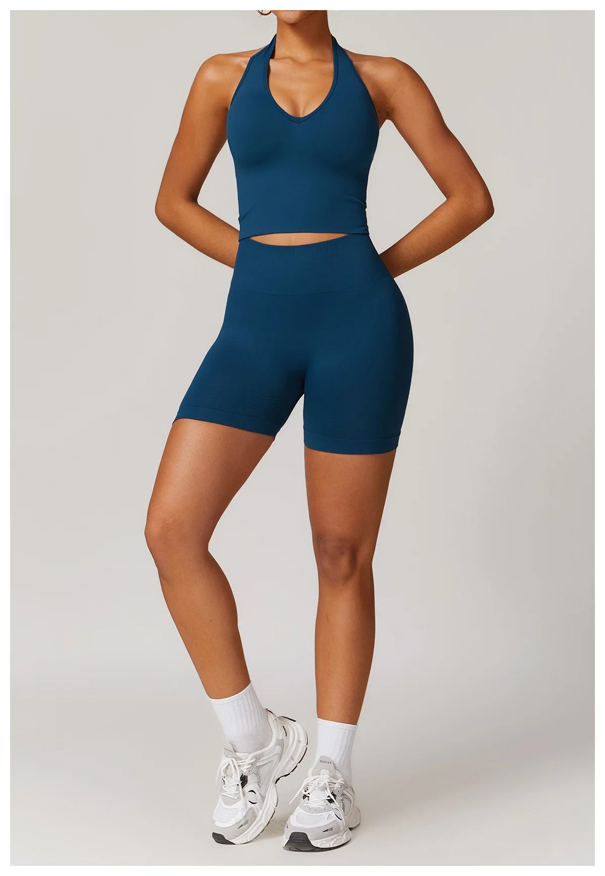 Seamless Women Yoga Shorts High Waist Workout Shorts Fitness Yoga Lift Butt Fitness Ladies Yoga Tights Gym Running Short Pants