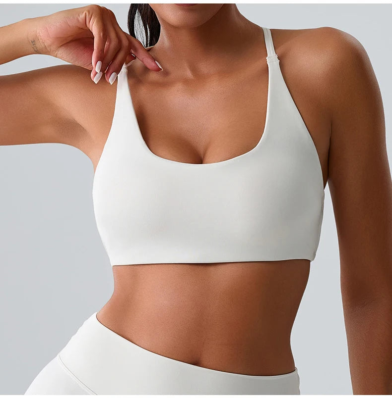 Women Fitness Yoga Bra Race Back Sports Bras Nylon Top Women Bra Sexy Breathable Underwear For Women Gym Bra Running Workout Bra