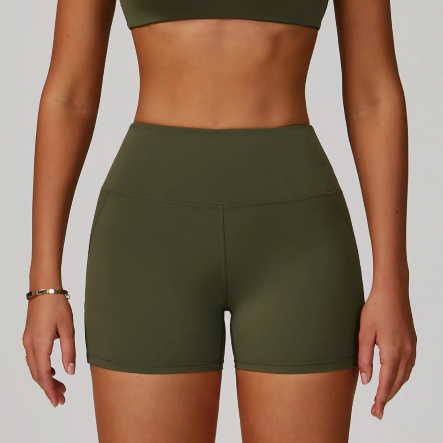 Impact Shorts Women Yoga Shorts High Waist Workout Lift Peach Butt Fitness Tight Gym Running Body Shaper Pants Casual Sportswear