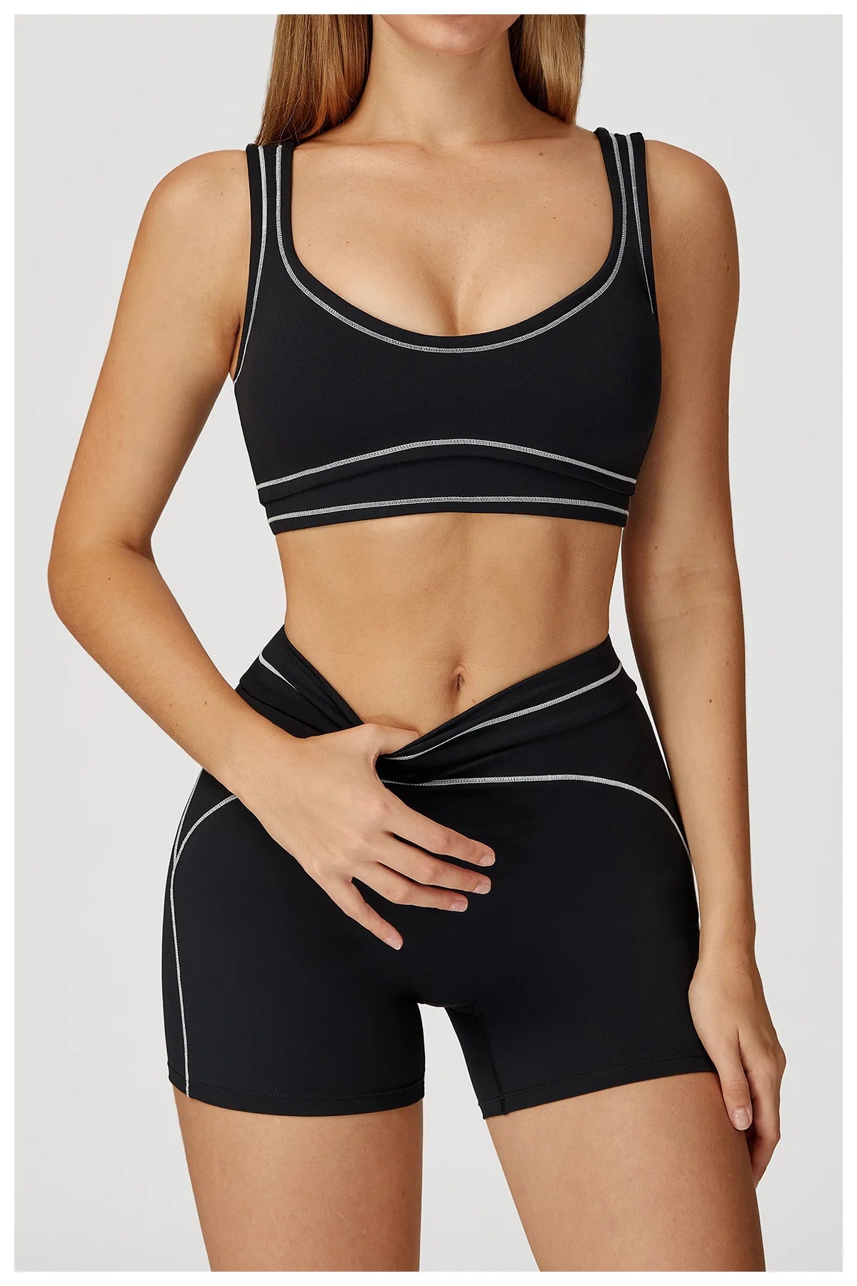Yoga Shorts Women High Waist Workout Shorts Fitness Yoga Lift Butt Fitness Ladies Yoga Gym Running Impact Short Pants Sportswear