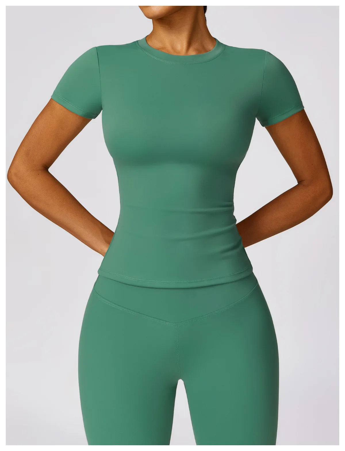 Yoga Shirts Women Top Quick Dry Running Tops Tights Push Up Workout Gym Clothes Female Short Sleeve Fitness Sports T-Shirts