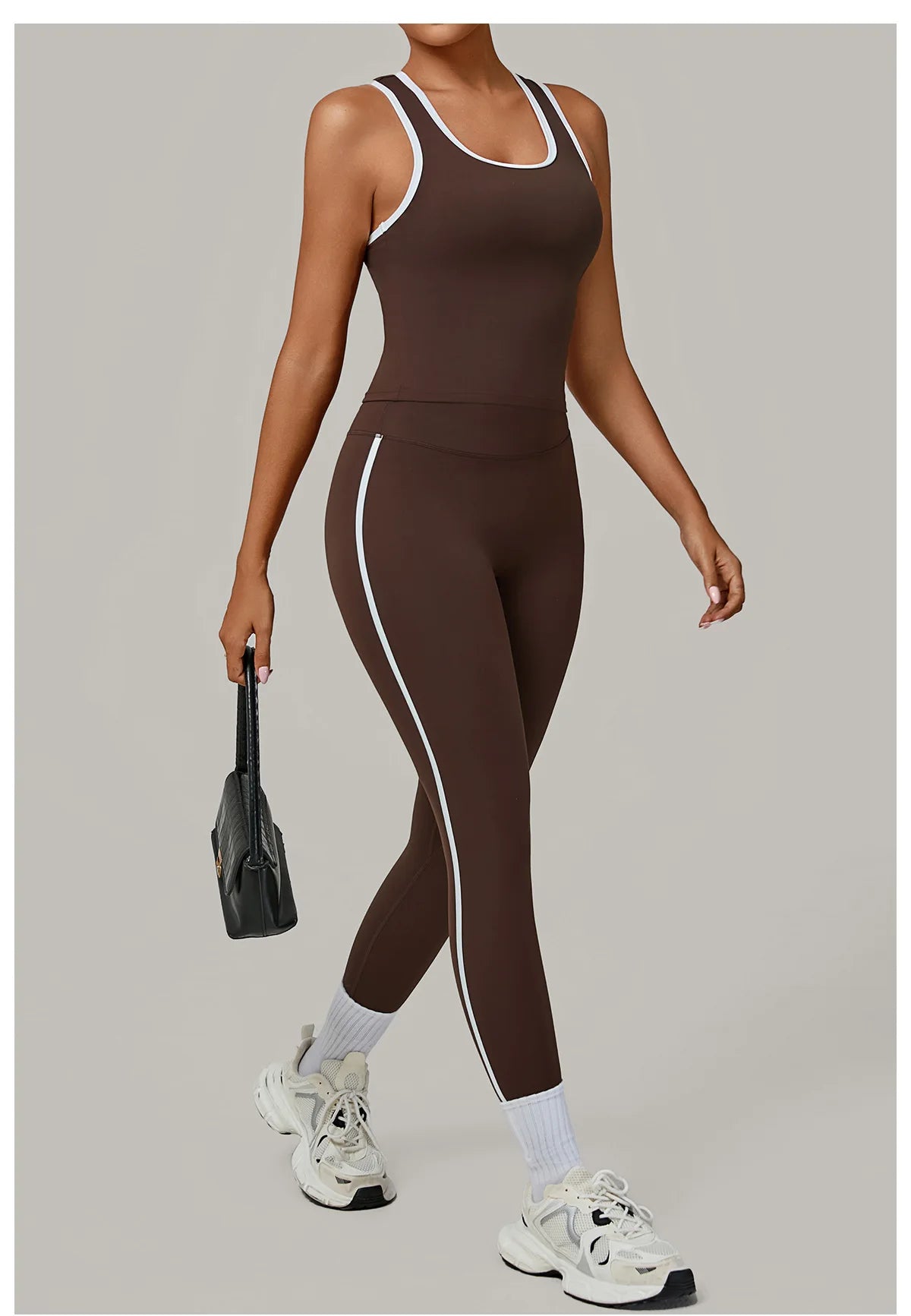 Sportswear 2PCS Women's Tracksuit Yoga Clothes Fitness Set Breathable Activewear Sexy Sports Bra Top High-Waisted Leggings Set
