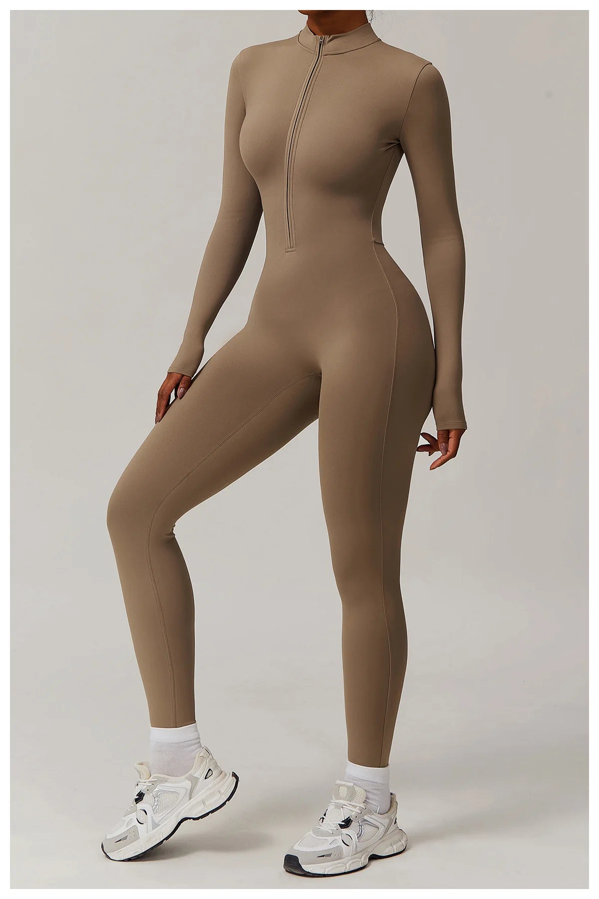 Winter Zipper Workout Jumpsuit Sports Overalls Women Gym Clothing Running Fitness Suit Gym Tracksuit Push Up Sportswear Yoga Set