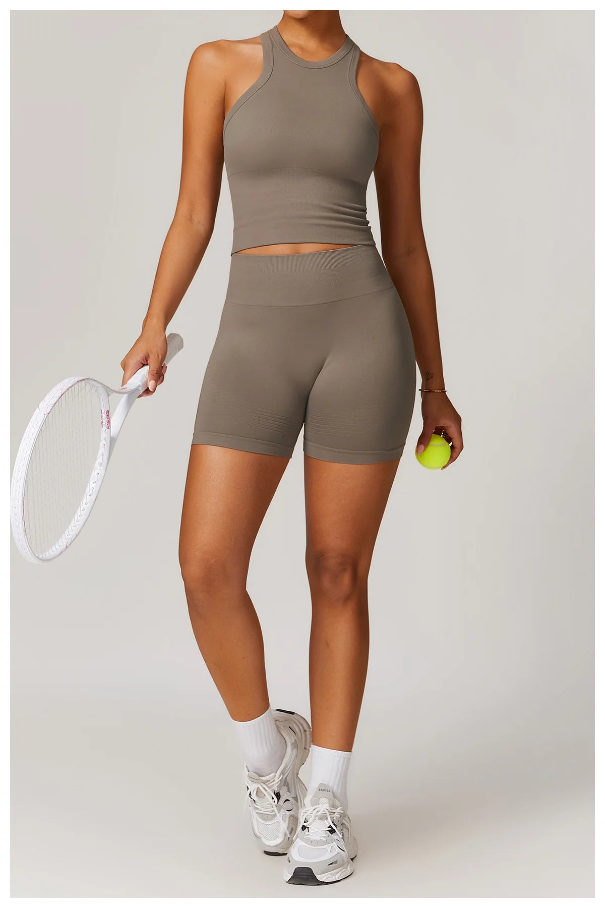 2PCS Seamless Women Tracksuit Yoga Set Workout Outfit Sportswear Gym Clothing Fitness Long Sleeve High Waist Legging Sports Suit