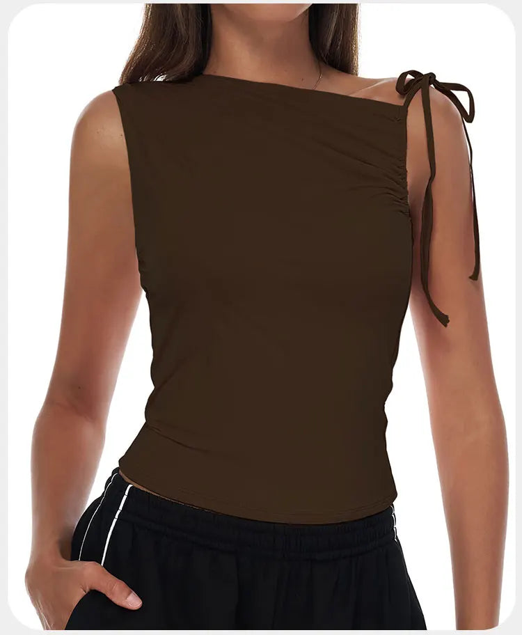 Sexy Shoulder Sports Shirt Vest Loose Breathable Quick Drying Top Gym Running Fitness Yoga Clothing Lightweight Tops For Women
