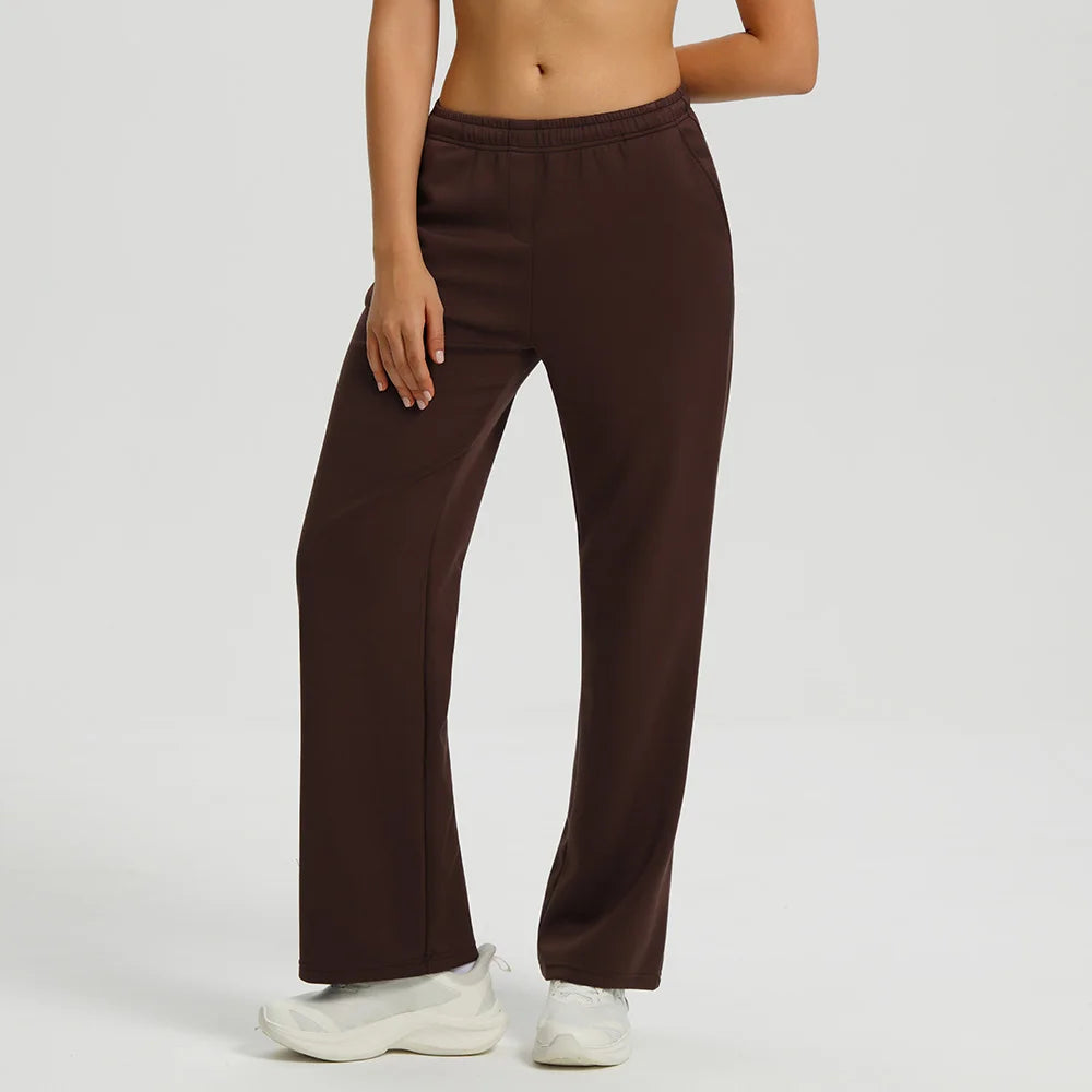 Flare Leggings Women Yoga Pants High Waist Breathable Wide Leg Pants Gym Sports Slim Flared Tight Pants Plus Size Dance Trousers