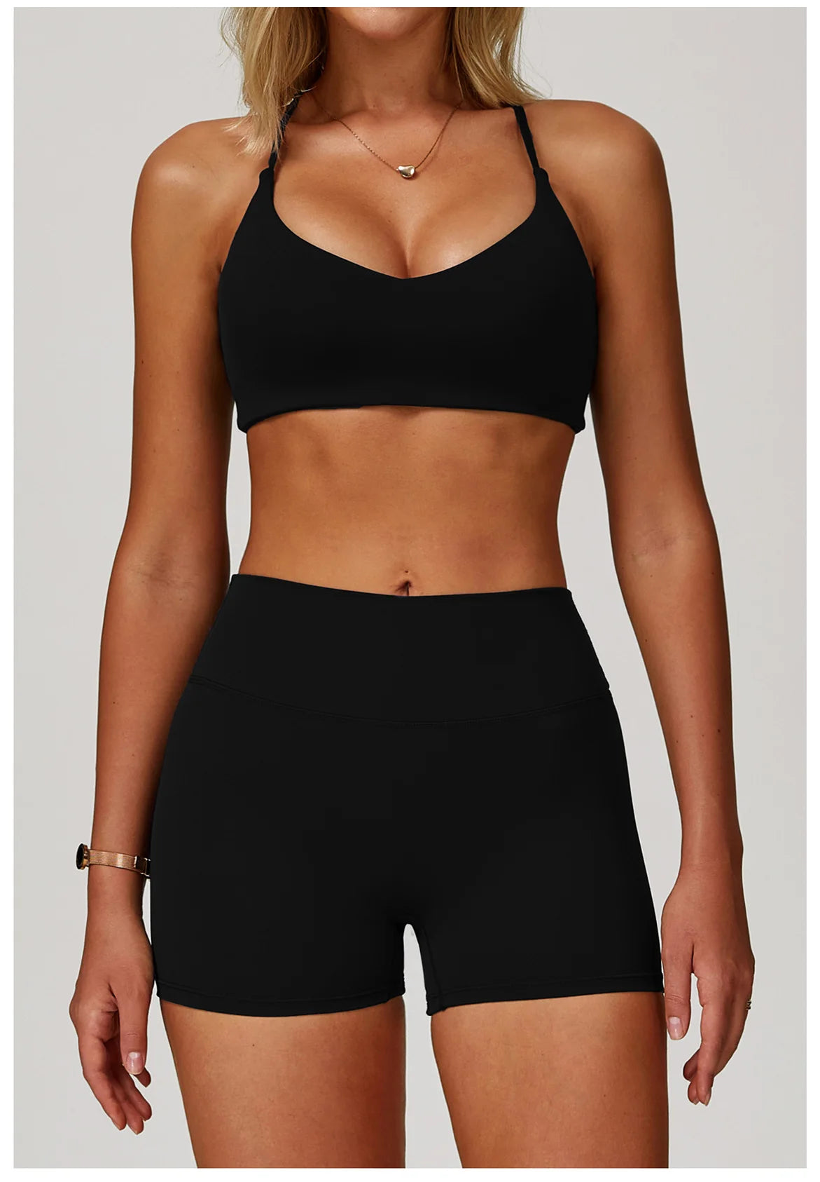 Sexy Women Tops Back Cross Strap Tank Top Push Up Running Impact Sports Bra Breathable Soft Fitness Beauty Solid Color Yoga Bra
